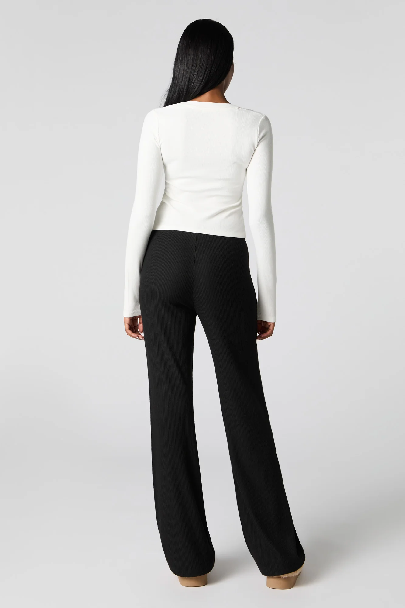 Ribbed Wide Leg Pant - Image 6