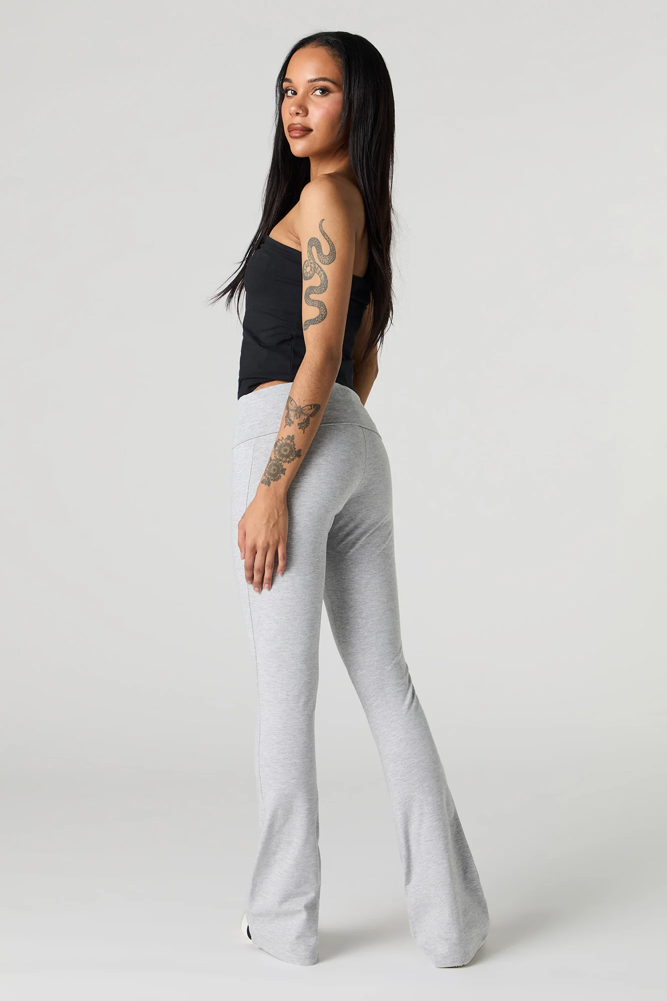 Foldover Waist Flare Legging - Image 12