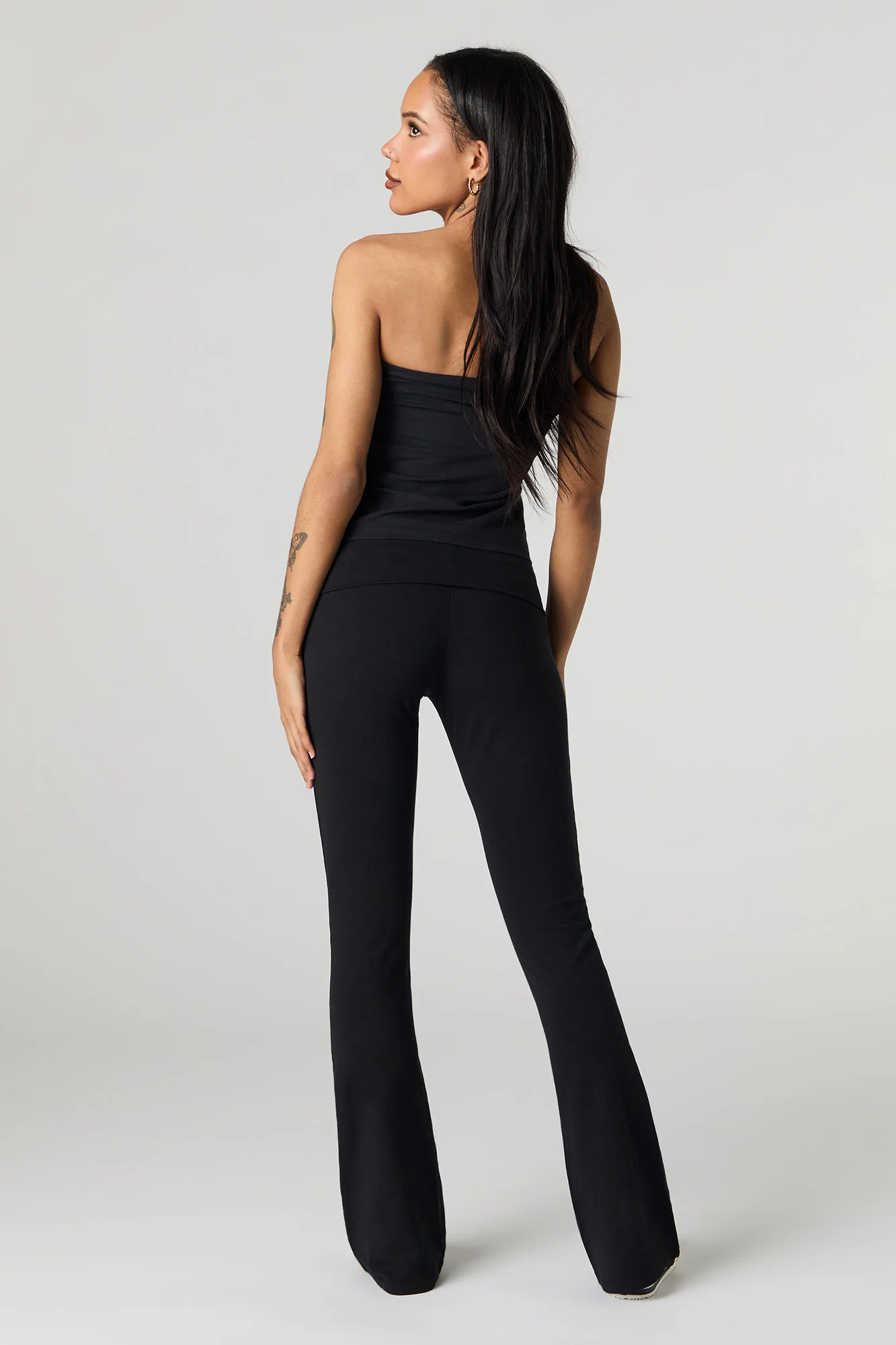 Foldover Waist Flare Legging - Image 6