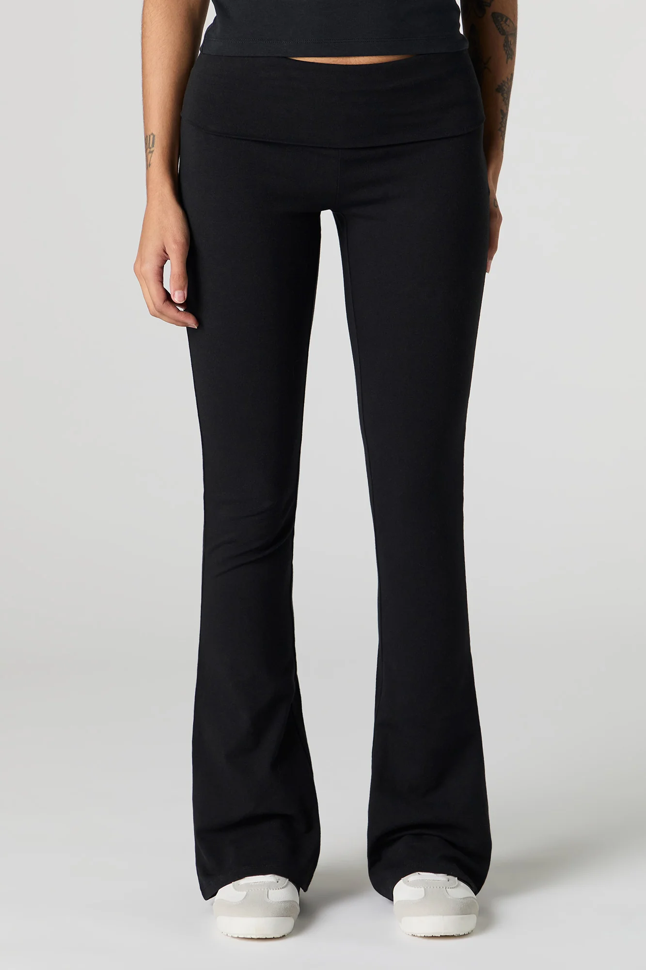Legging à jambe évasée avec taille repliée - Image 5