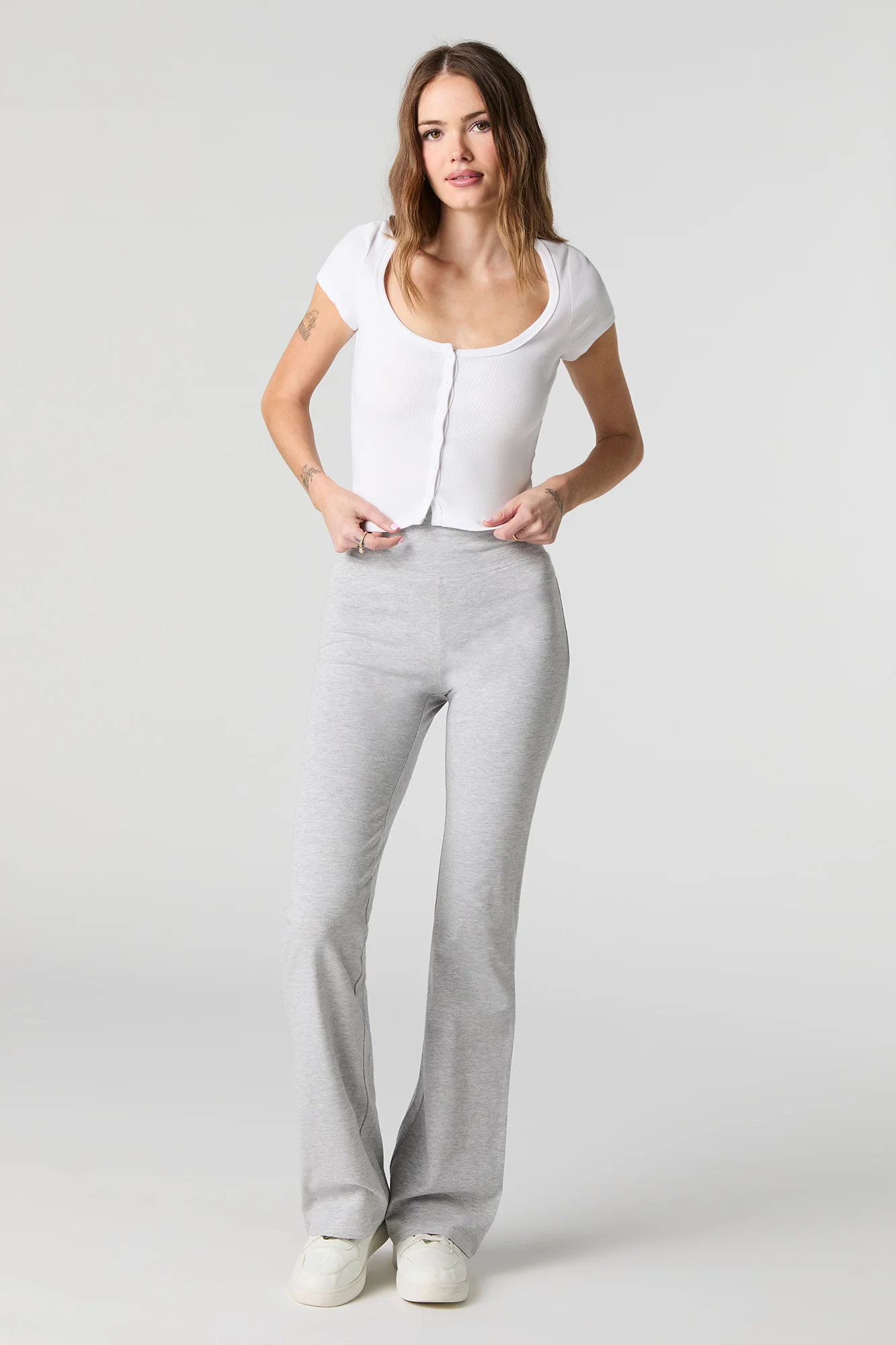 Pantalon évasé à taille large - Image 10
