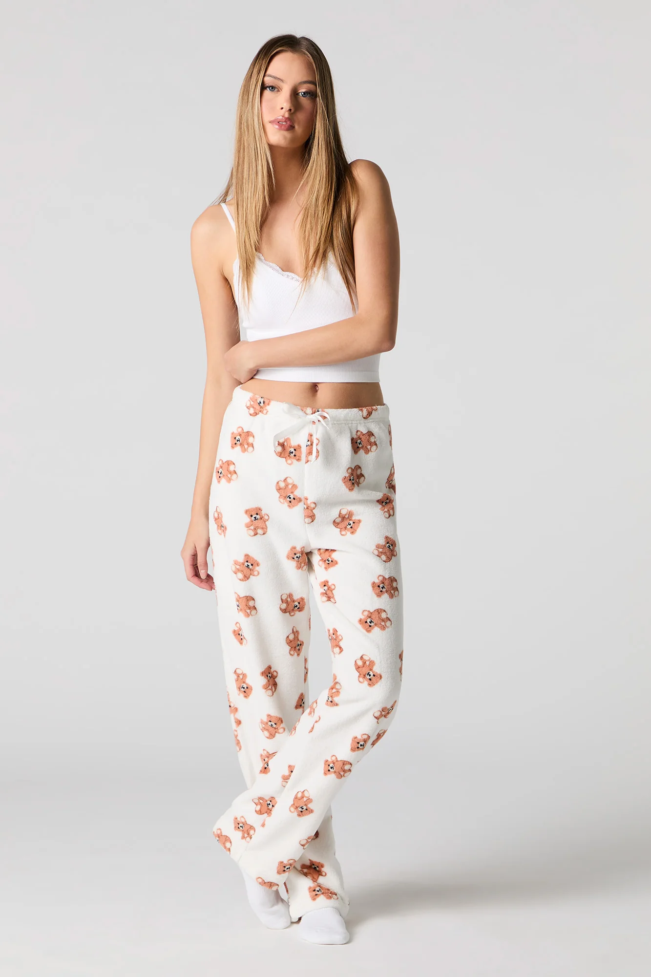 Pantalon de pyjama en peluche imprimé - Image 5