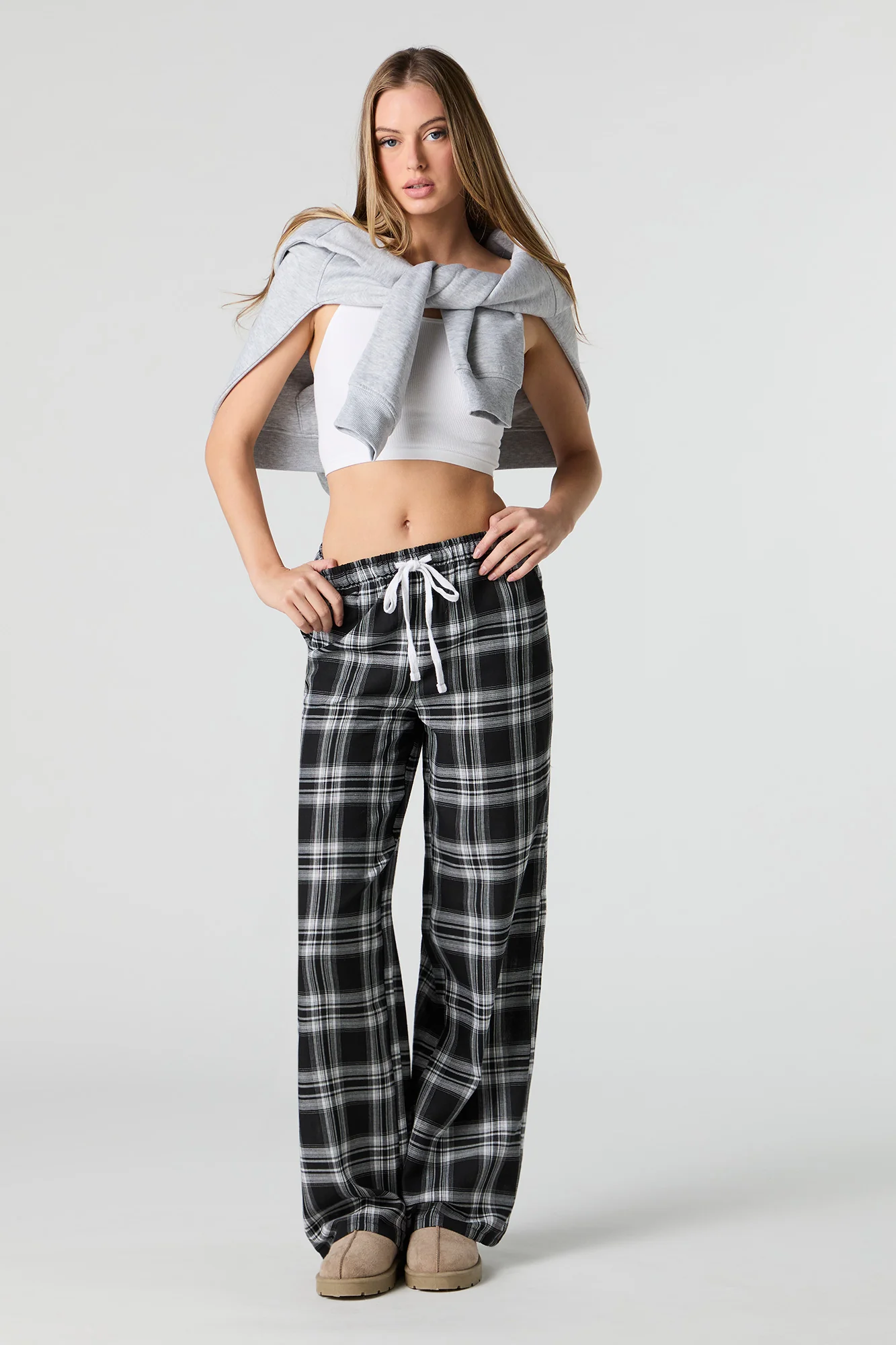 Pantalon de pyjama imprimé à jambe large - Image 4