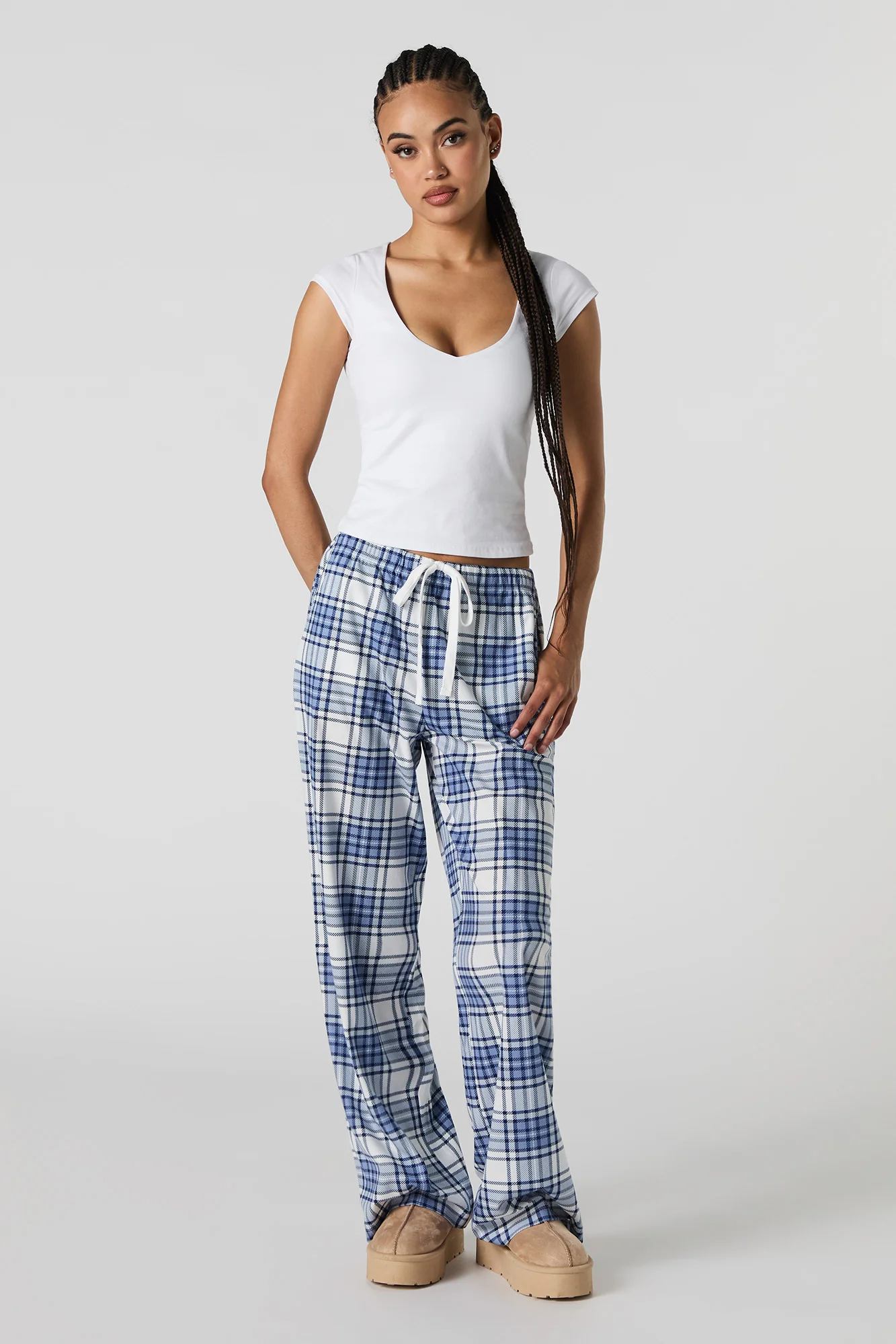 Flannel Printed Pajama Pant - Image 7