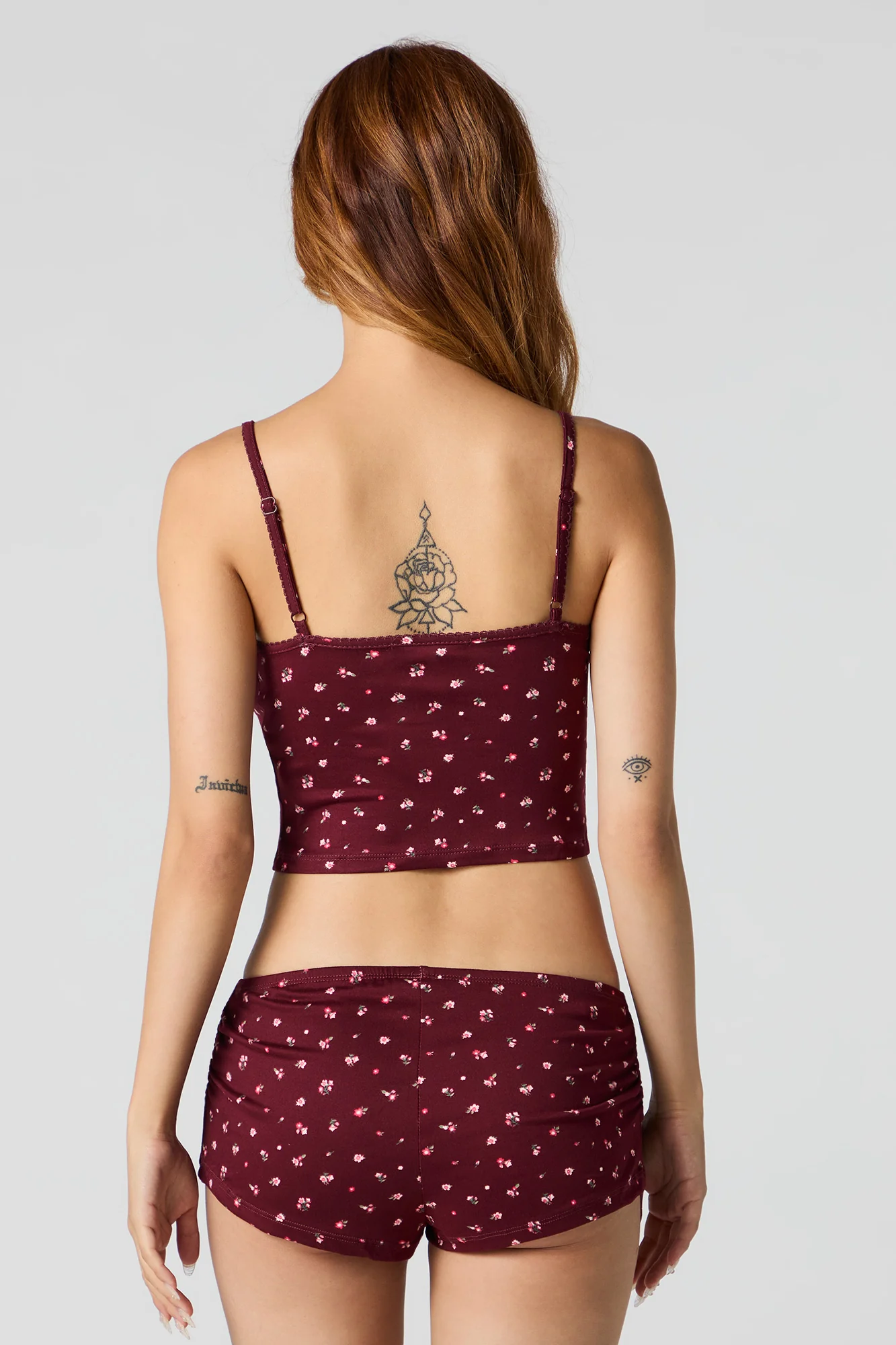 Printed Cami & Shortie 2 Piece Pajama Set - Image 2
