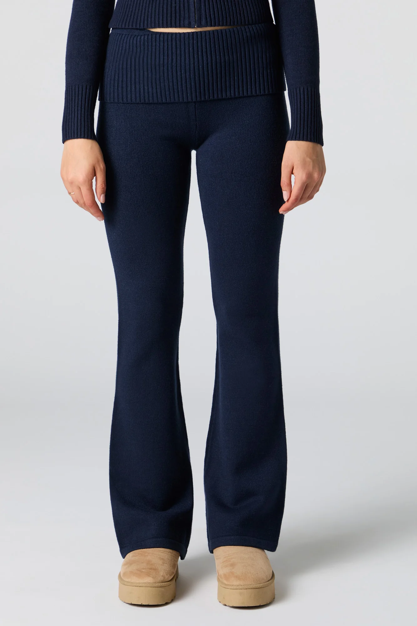 Knit Foldover Flare Pant - Image 14