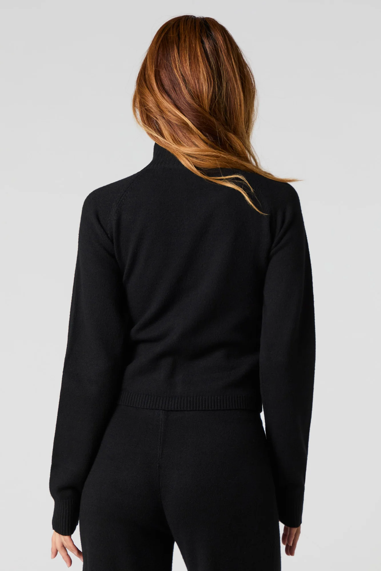 Number Jacquard Knit Zip-Up Sweater - Image 5