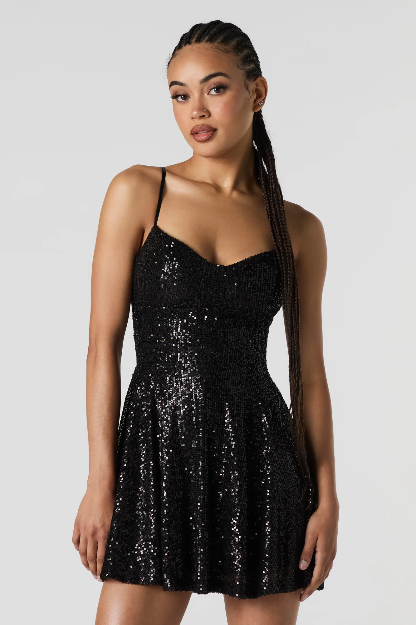 Sequin Bustier Mini Dress - Image 5