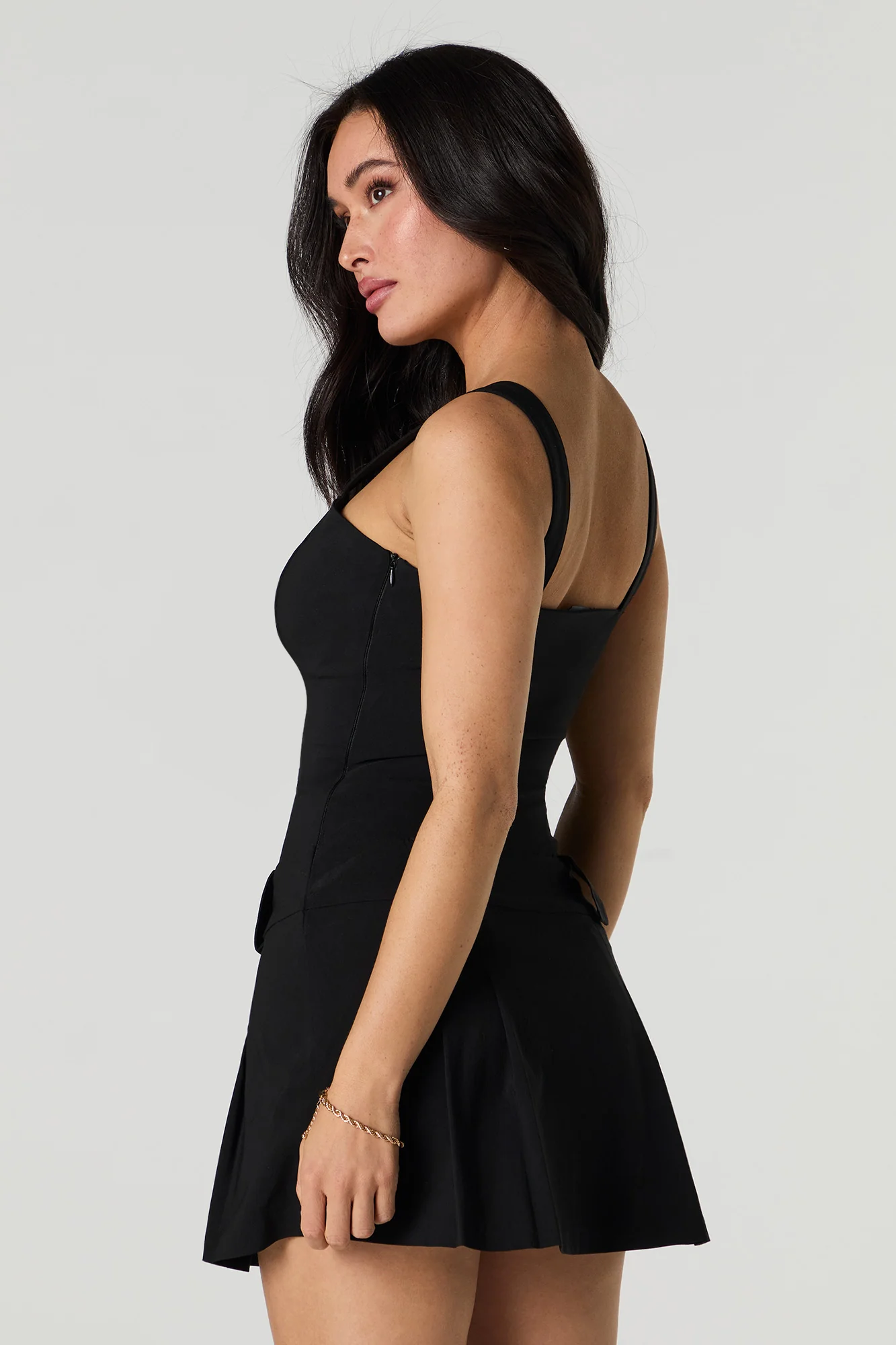 Pleated Mini Dress - Image 2
