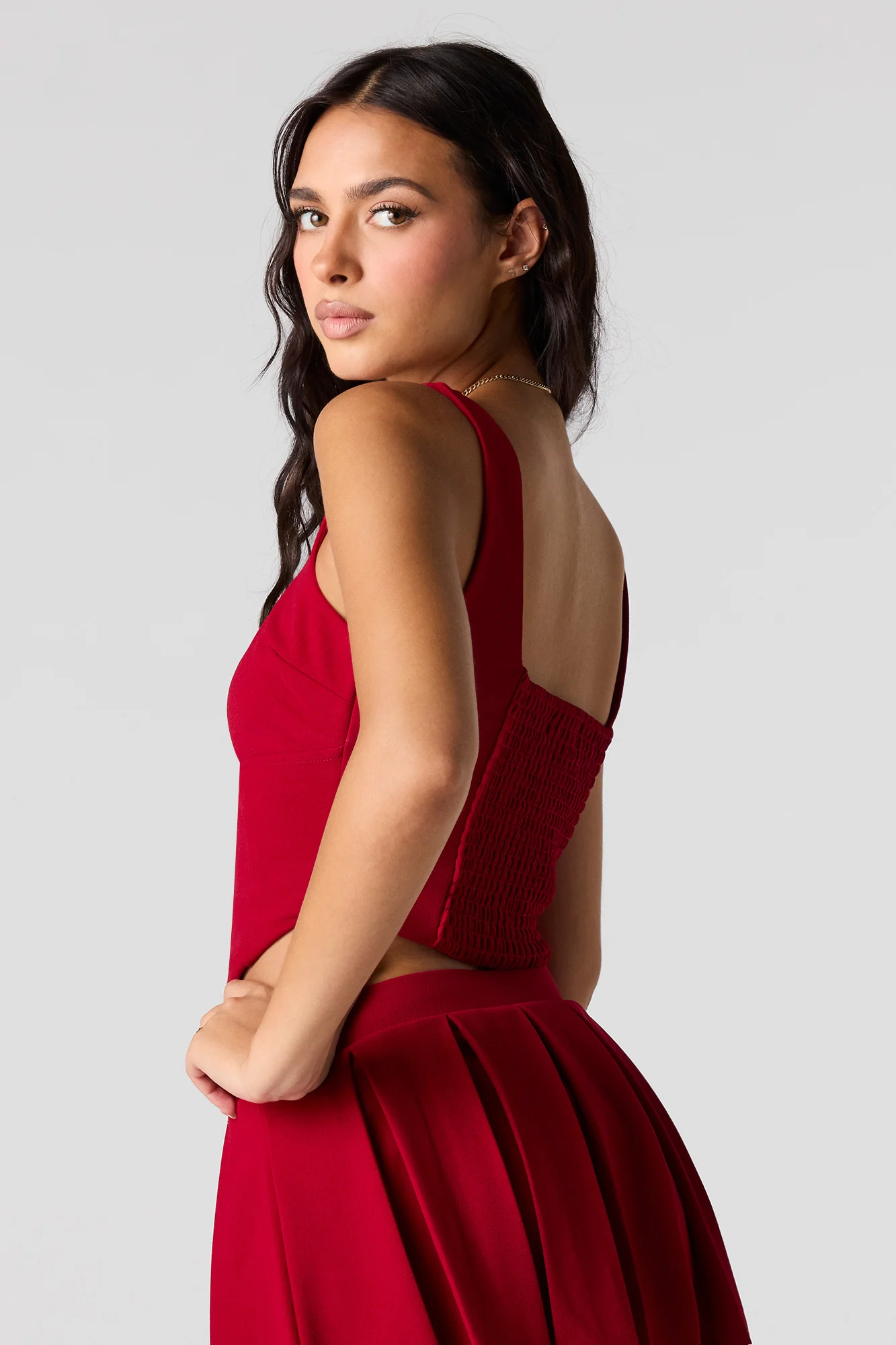 Cropped Corset Tank - Image 2