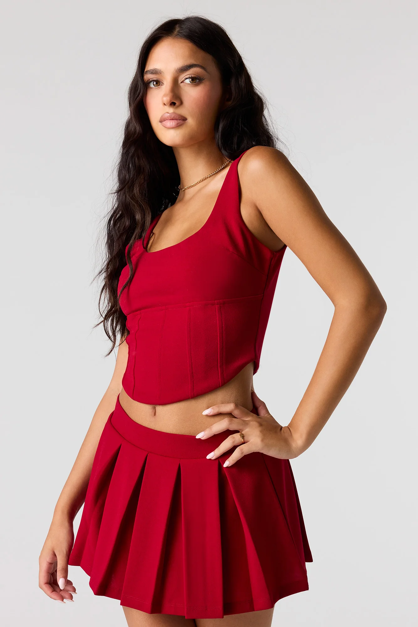 Cropped Corset Tank - Image 4
