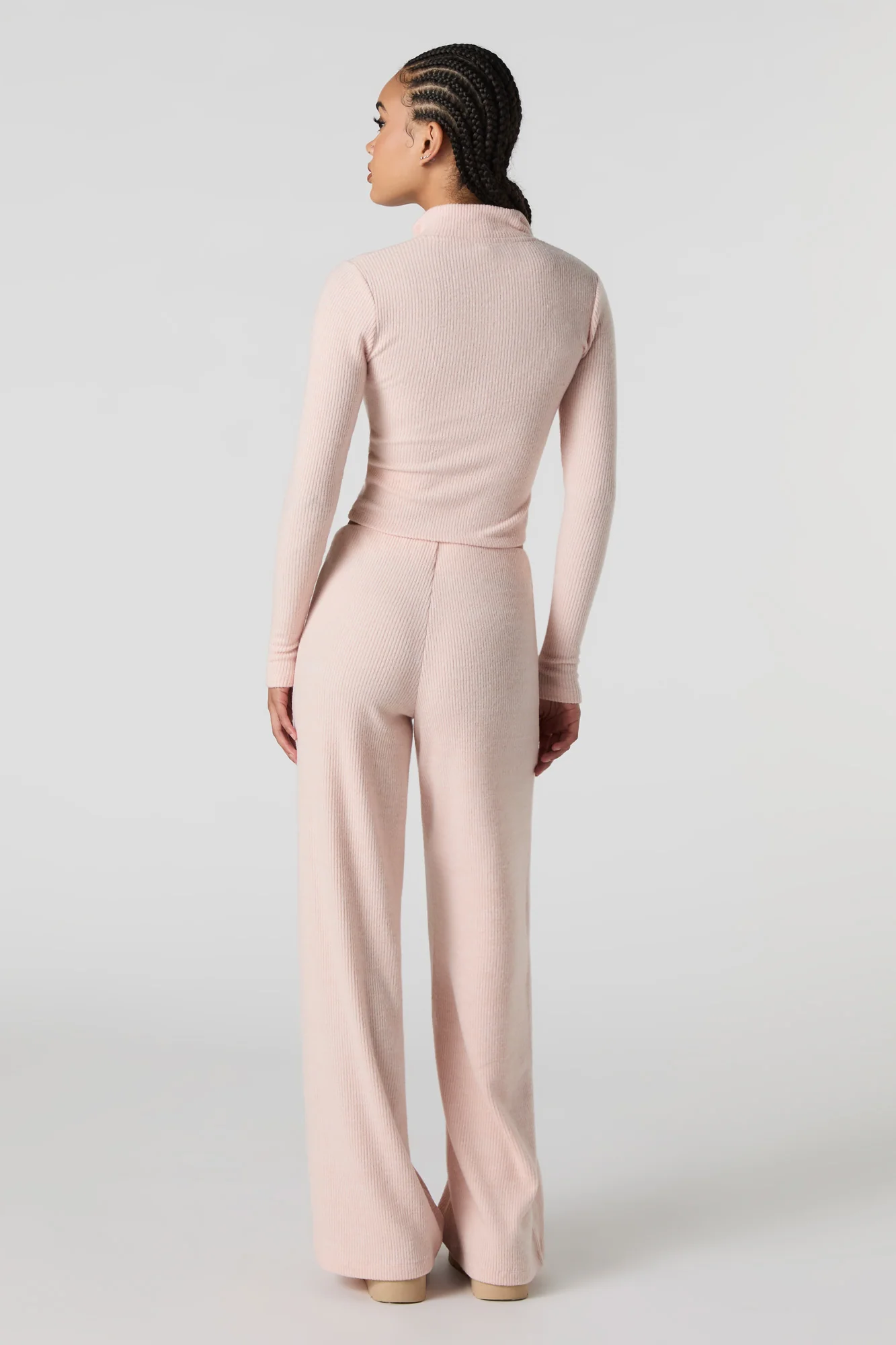 Ribbed Knit Wide Leg Pant - Image 3