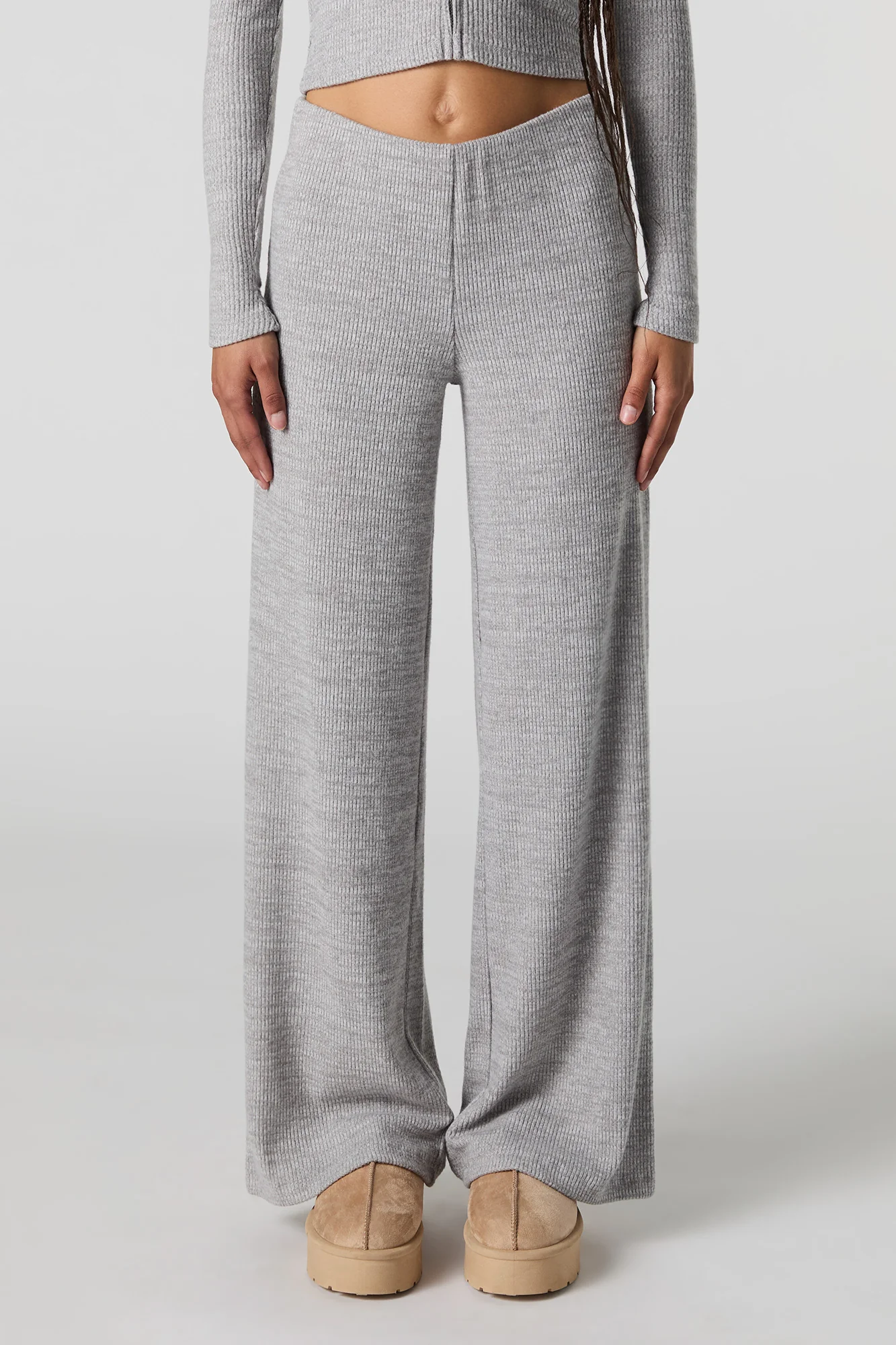 Ribbed Knit Wide Leg Pant - Image 8