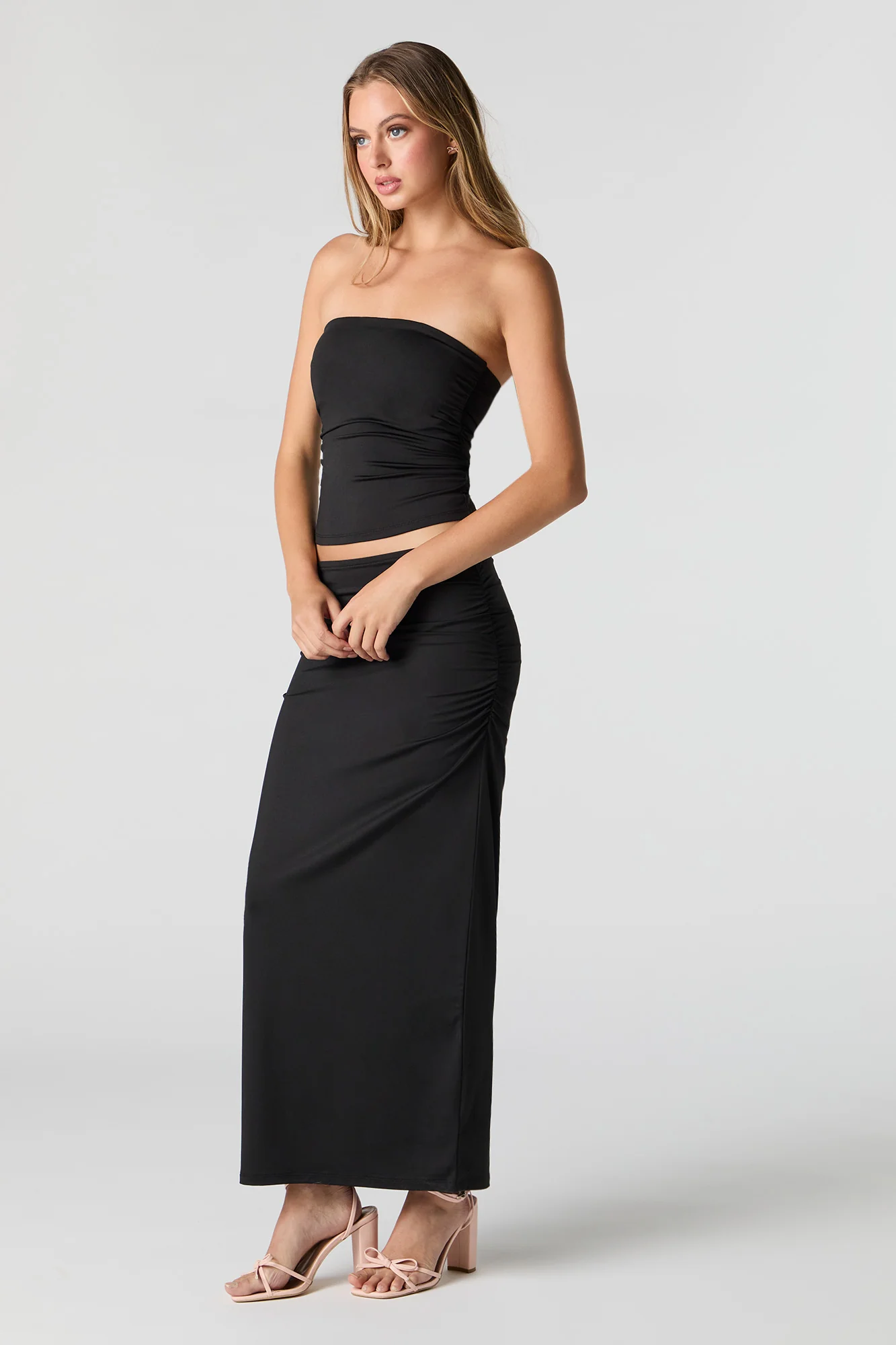 Contour Ruched Maxi Skirt - Image 6