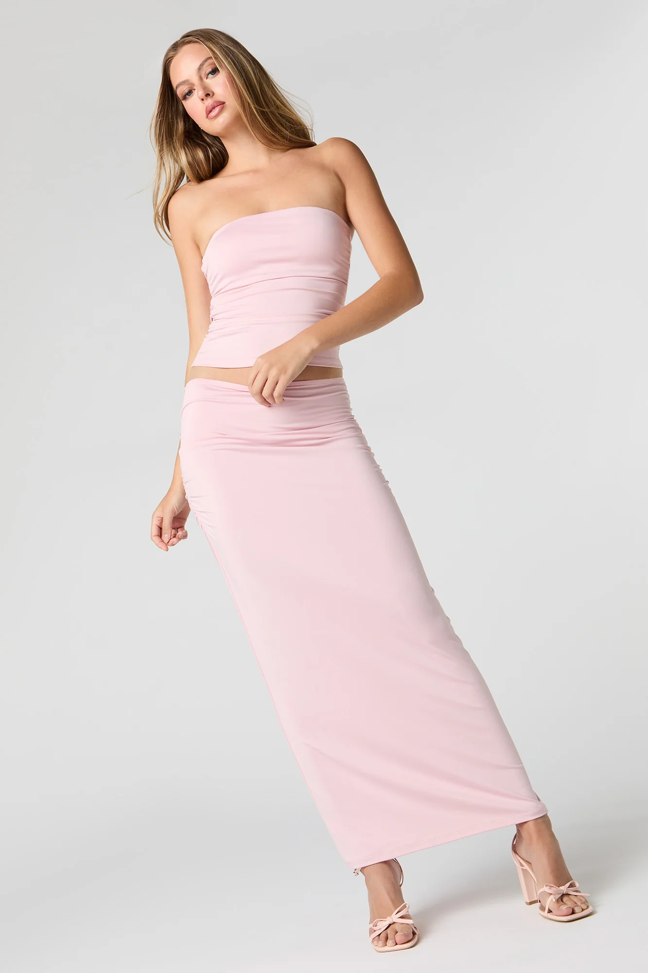 Contour Ruched Maxi Skirt - Image 7