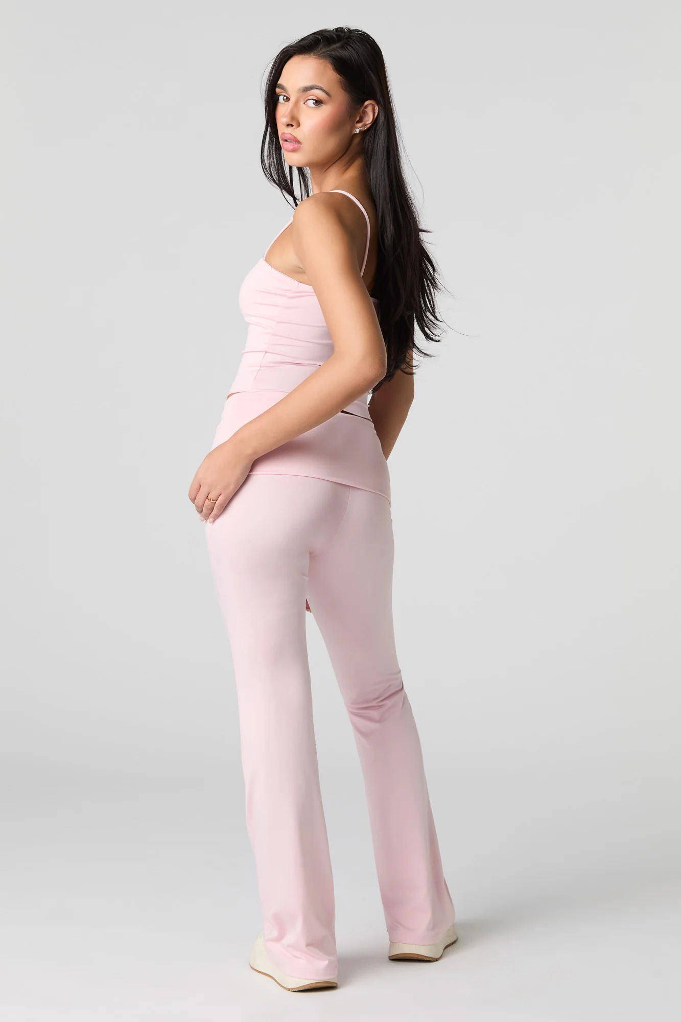 Contour Foldover Waist Flare Pant - Image 3