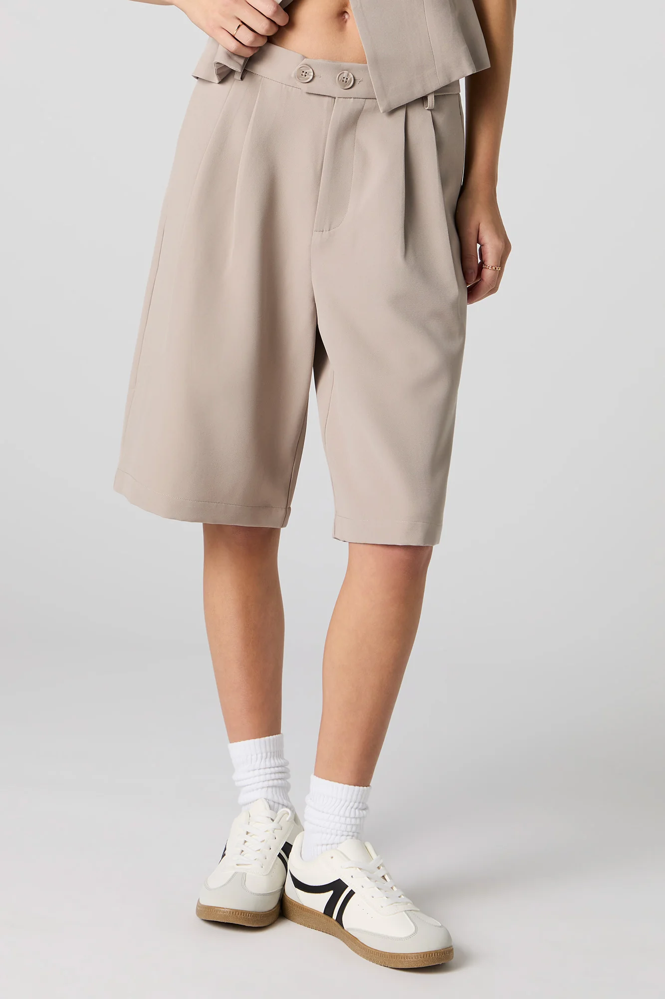 Pleated Longline Dress Short - Image 2