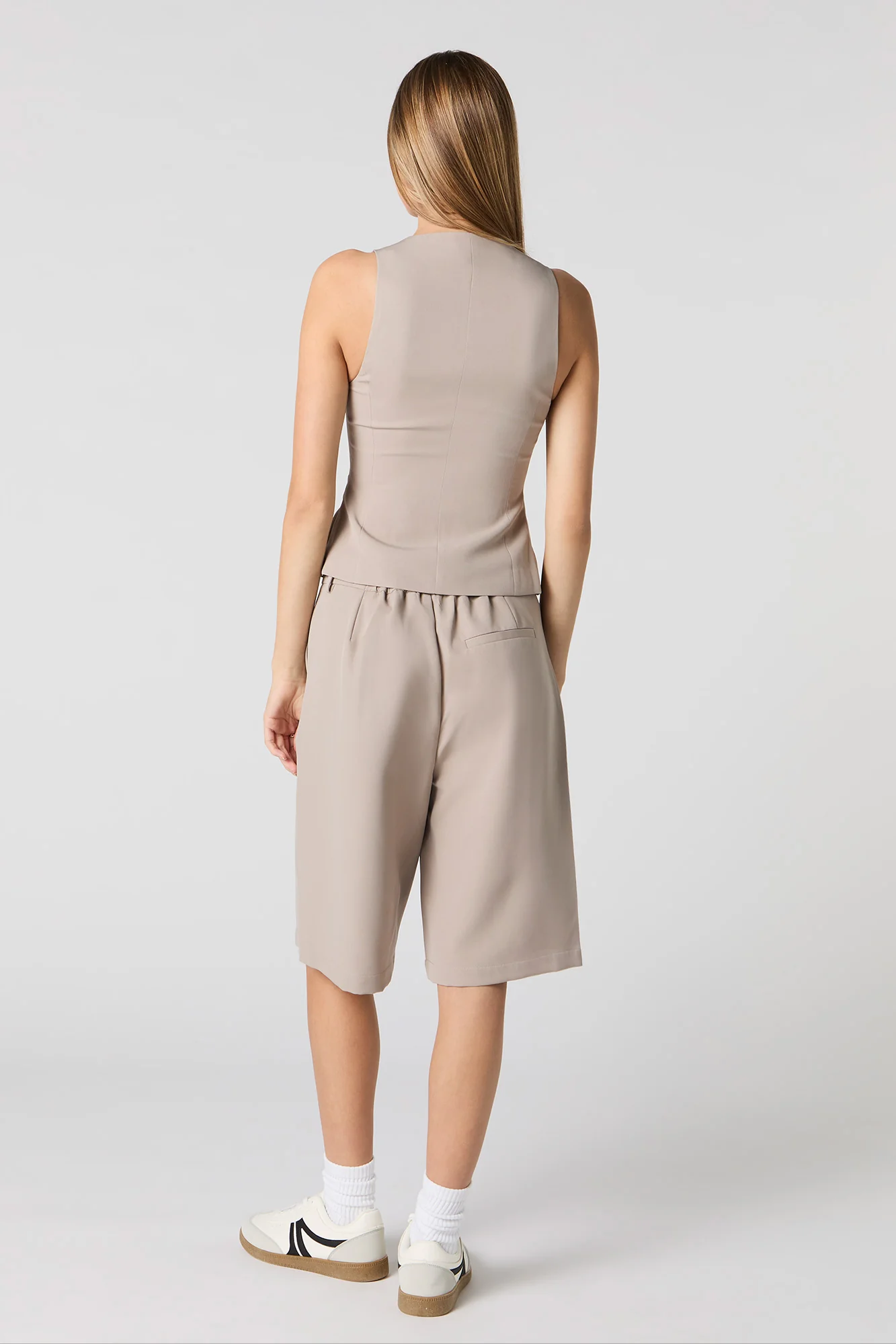 Pleated Longline Dress Short - Image 3