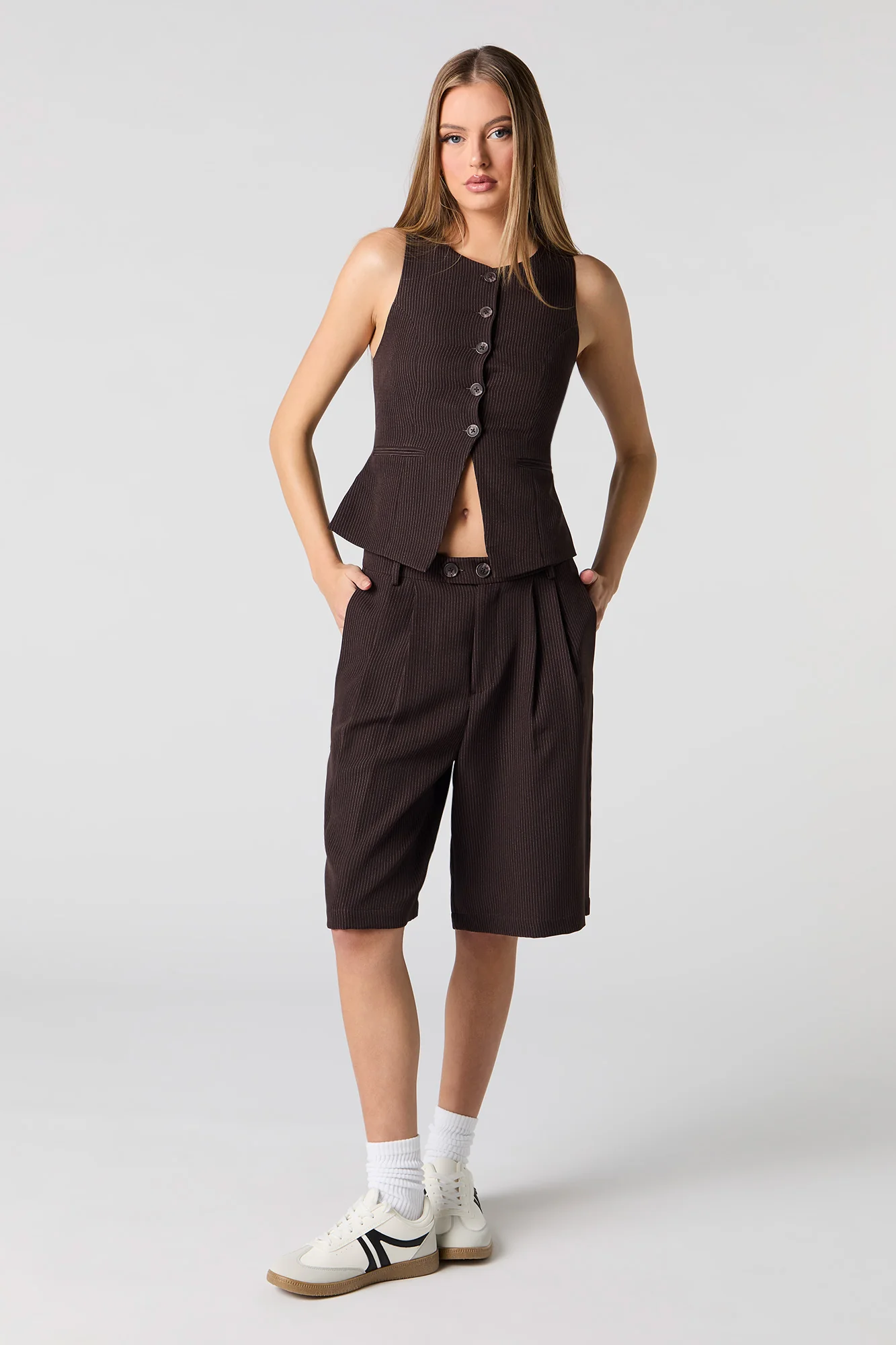 Pleated Longline Dress Short - Image 4