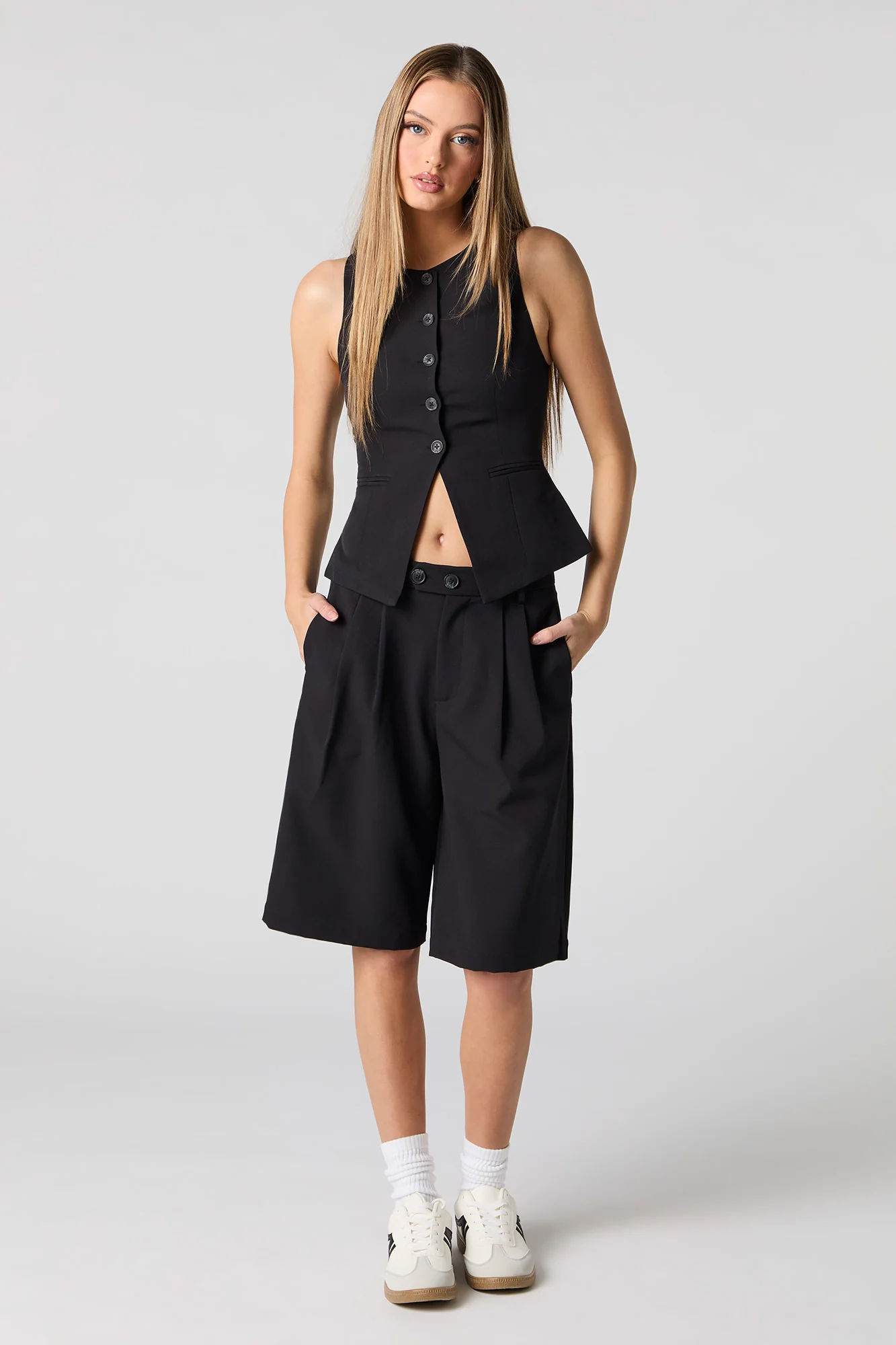 Pleated Longline Dress Short - Image 7