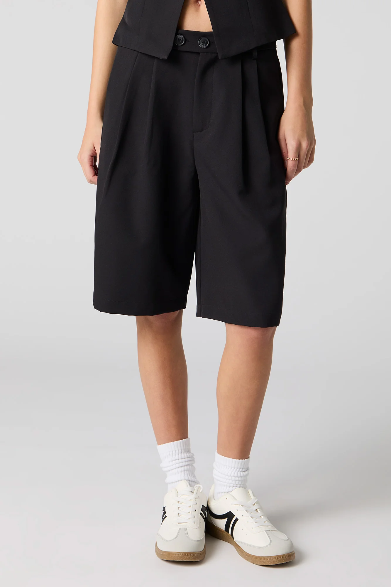 Pleated Longline Dress Short - Image 8