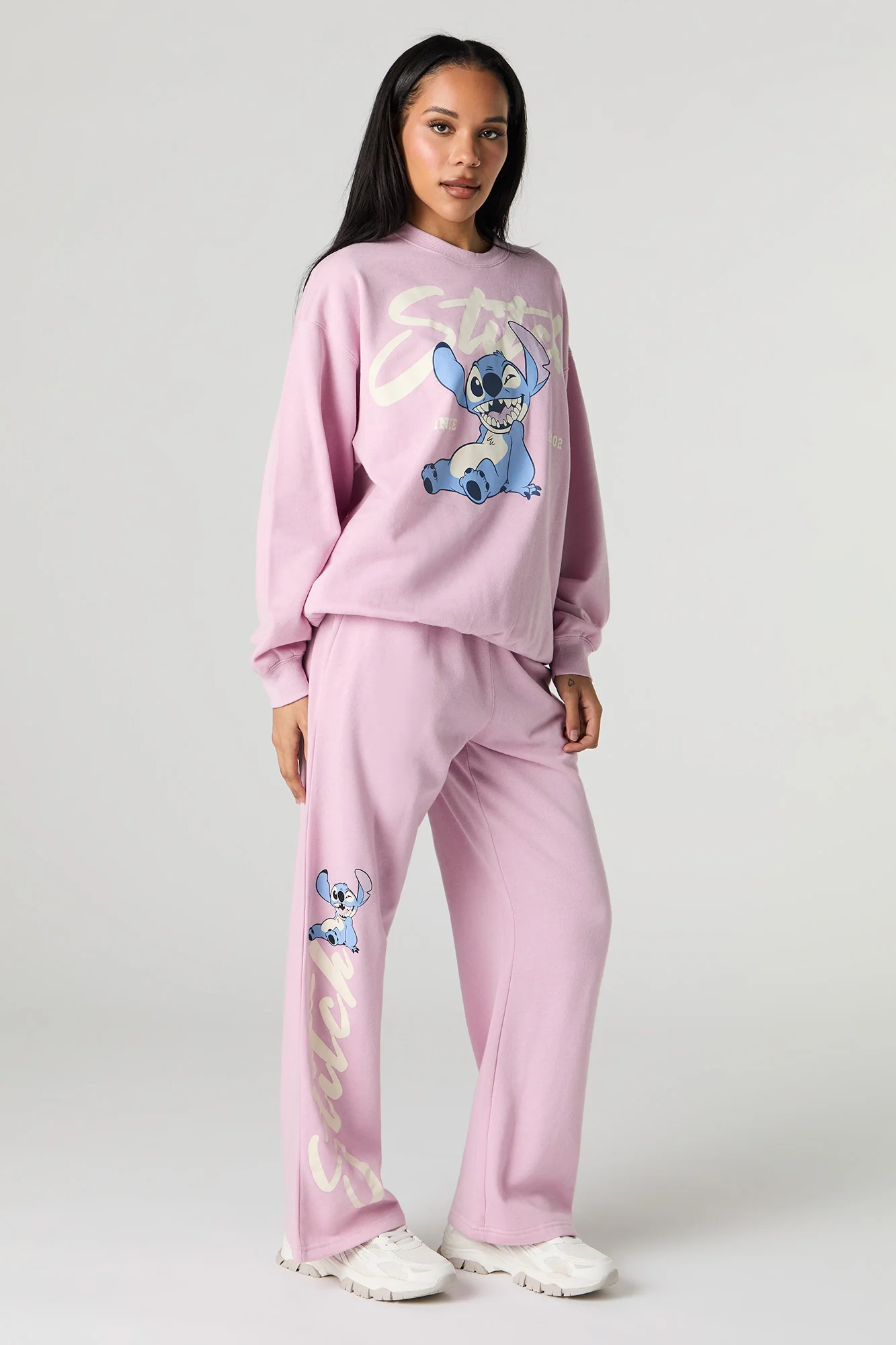 Stitch Graphic Fleece Flare Sweatpant - Image 8