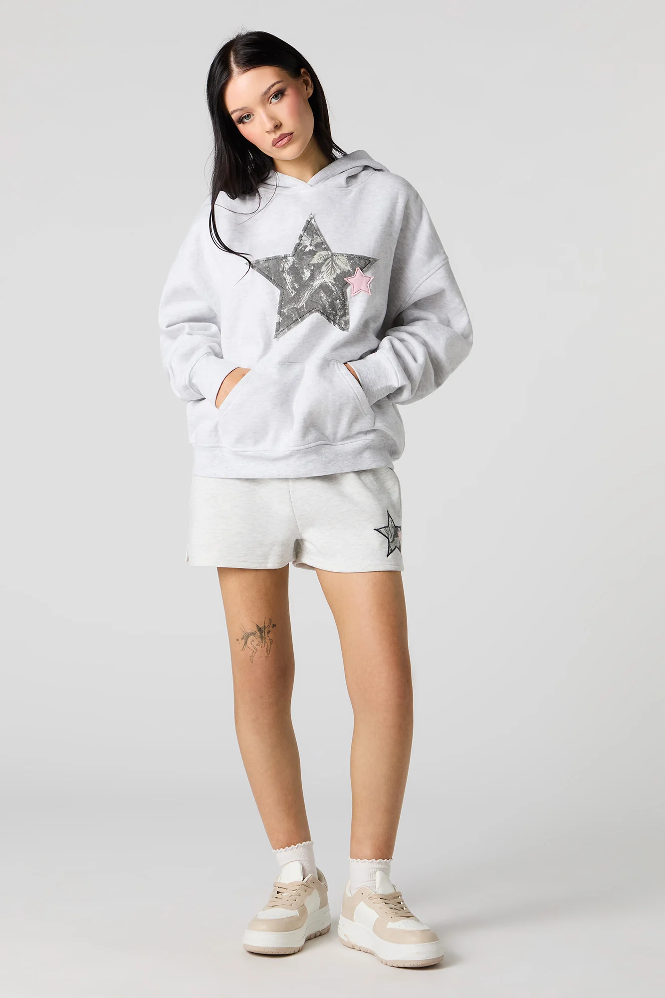 Short en molleton avec broderie - Image 12