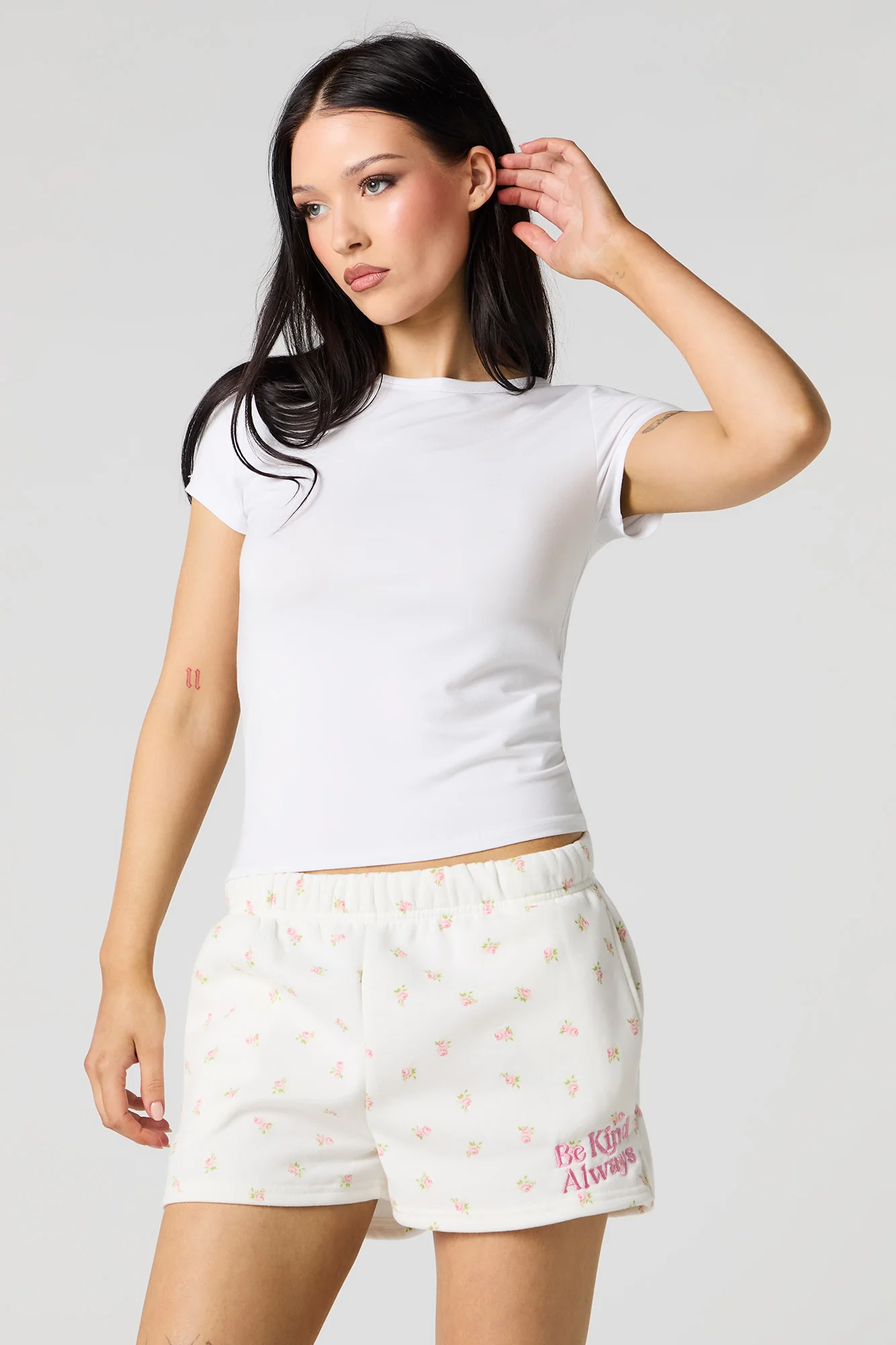 Short en molleton avec broderie - Image 14