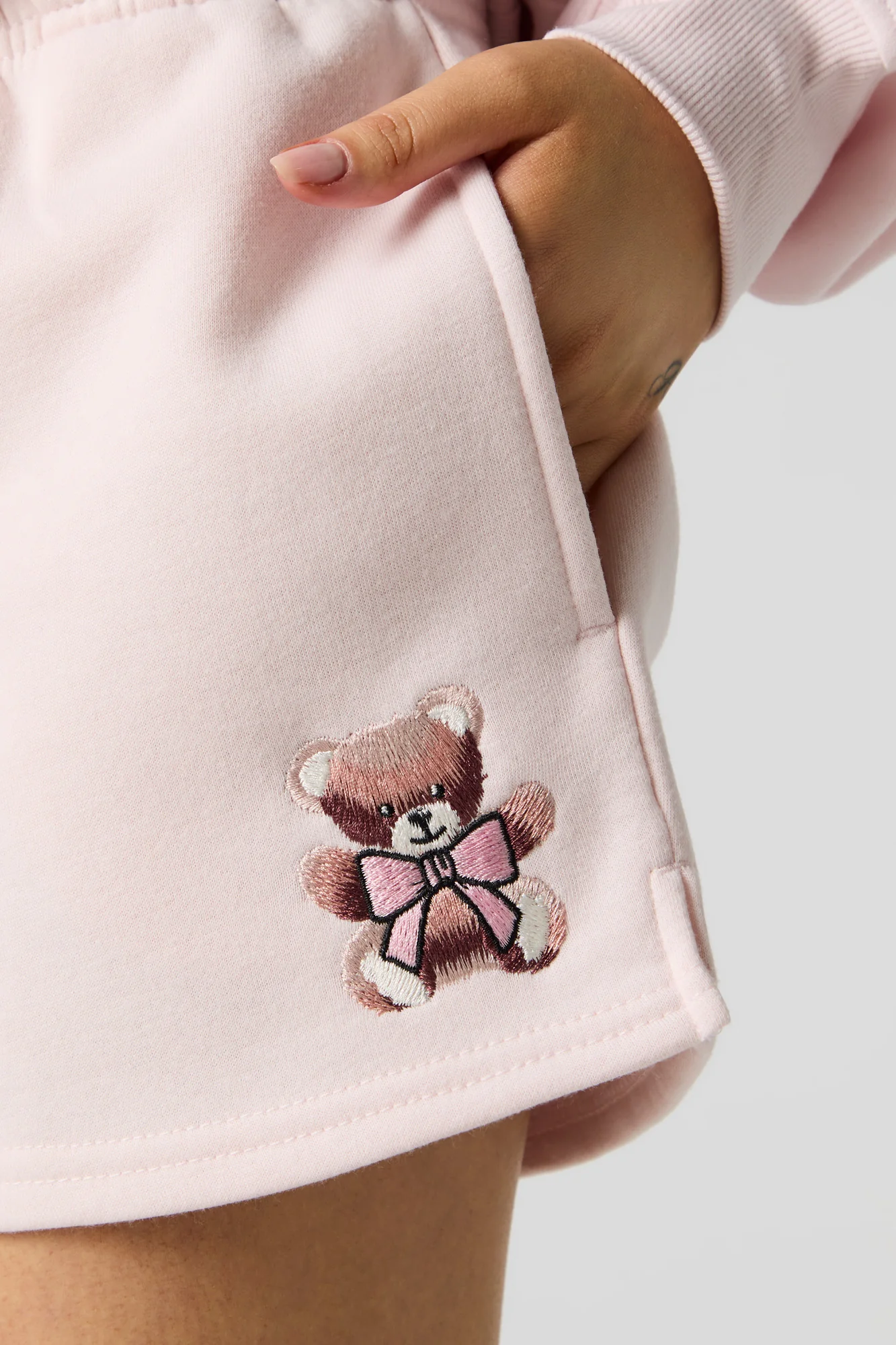 Short en molleton avec broderie - Image 30