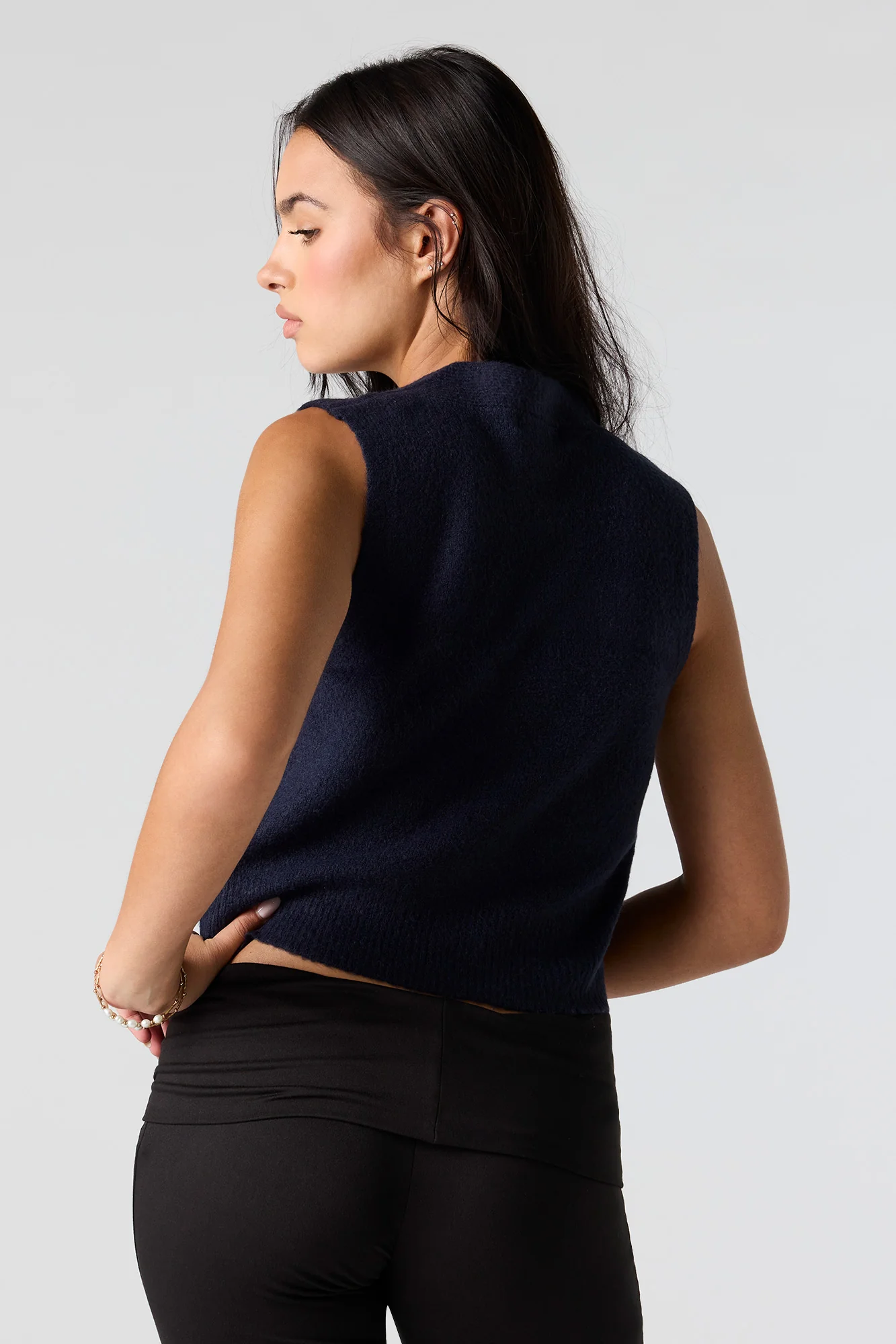 Mossy Knit Sweater Vest - Image 2
