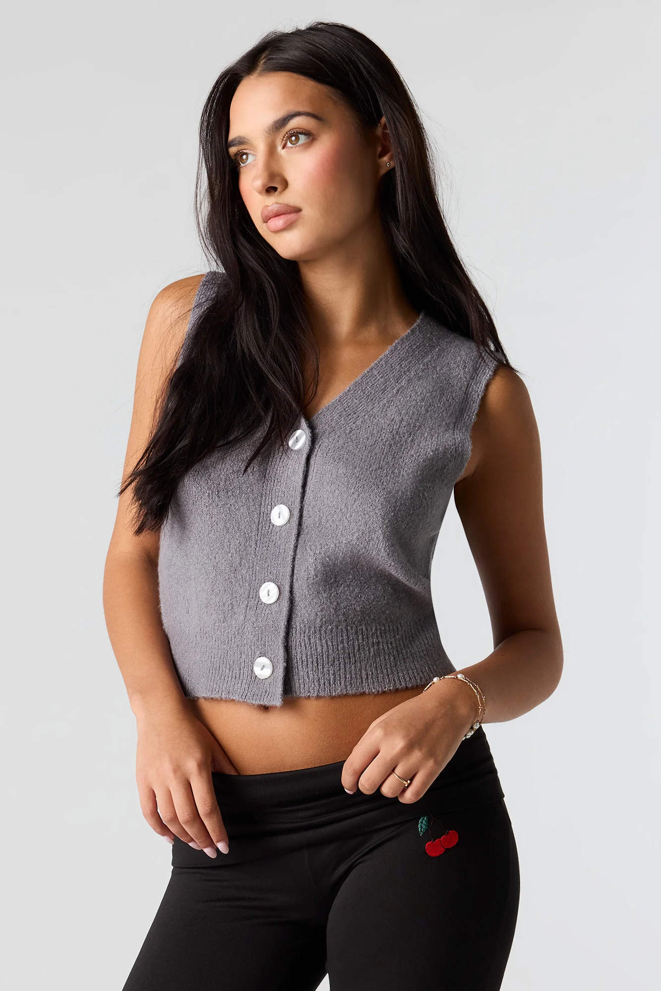 Mossy Knit Sweater Vest - Image 4