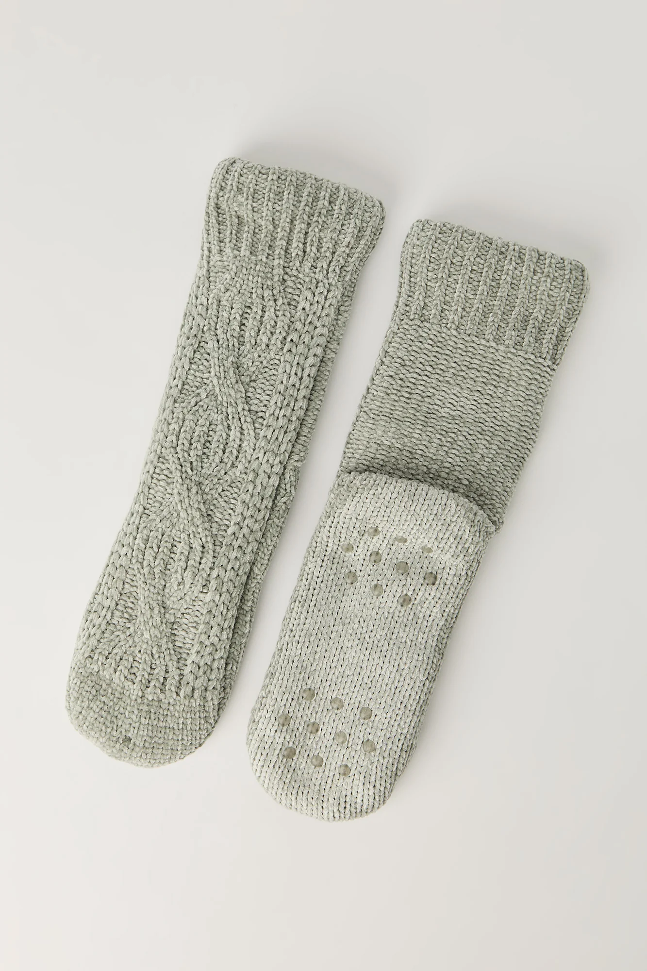 Cable Knit Slipper Socks - Image 5