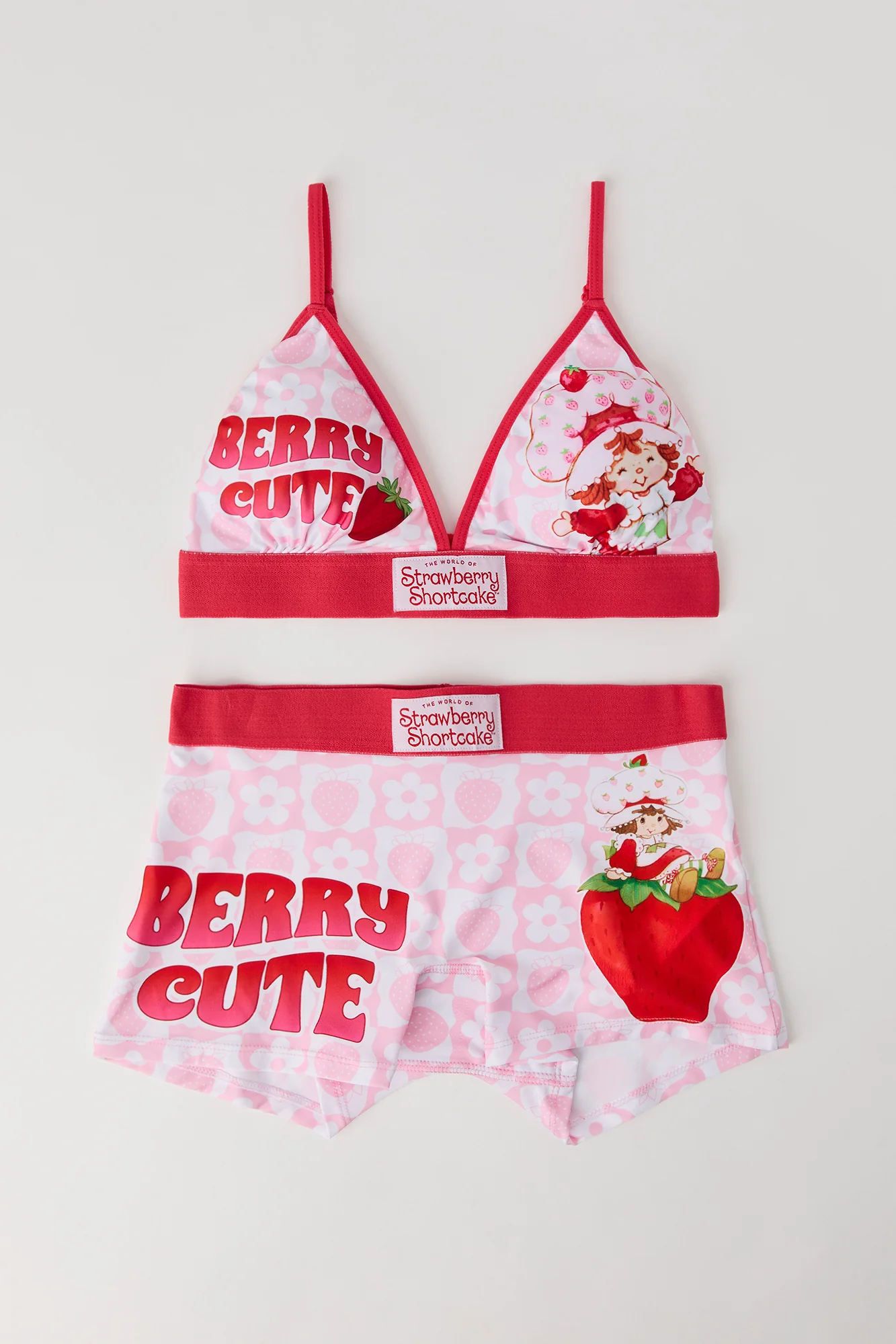 Strawberry Shortcake Bralette & Boy Short 2 Piece Set