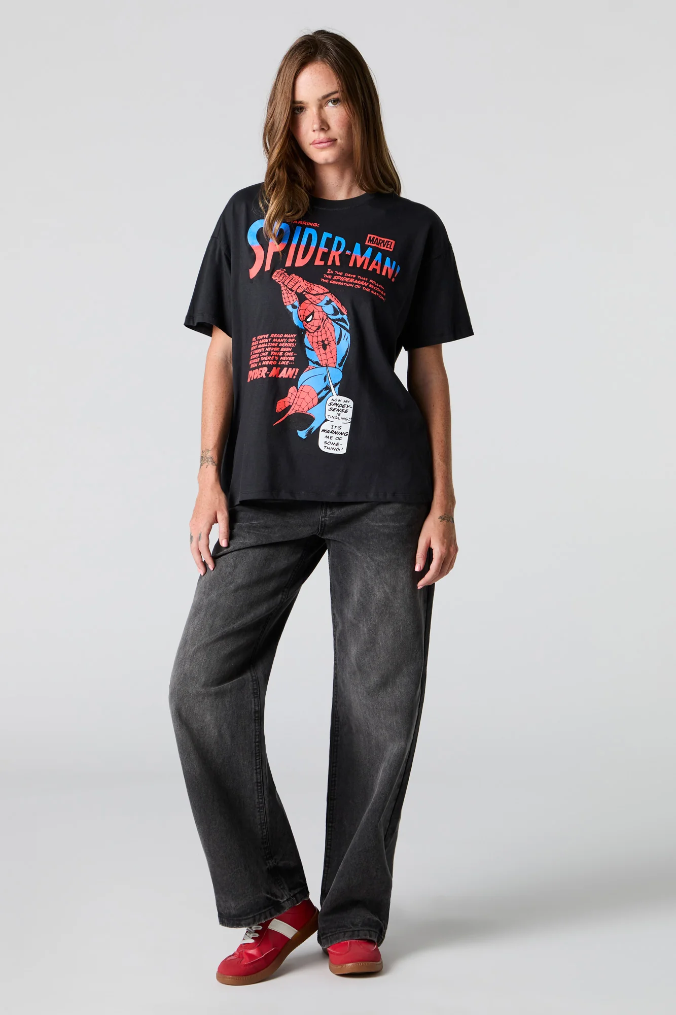 Spiderman Graphic Boyfriend T-Shirt - Image 3