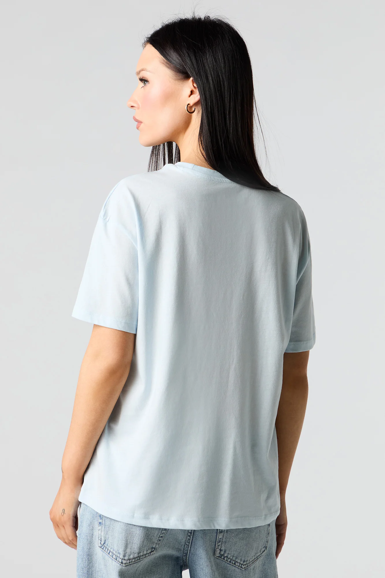 Stitch & Angel Graphic Boyfriend T-Shirt - Image 2