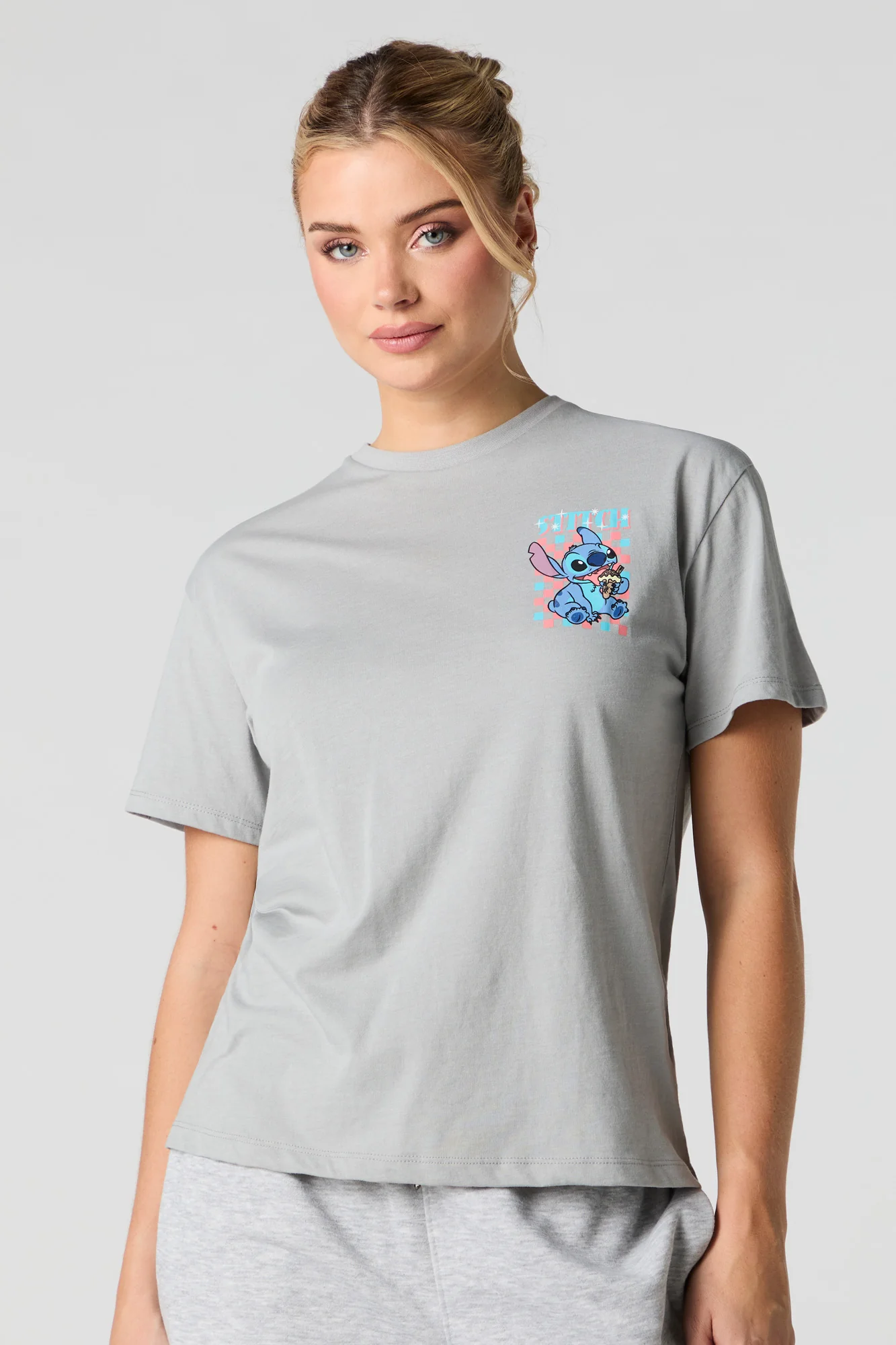 Stitch Graphic Boyfriend T-Shirt - Image 2