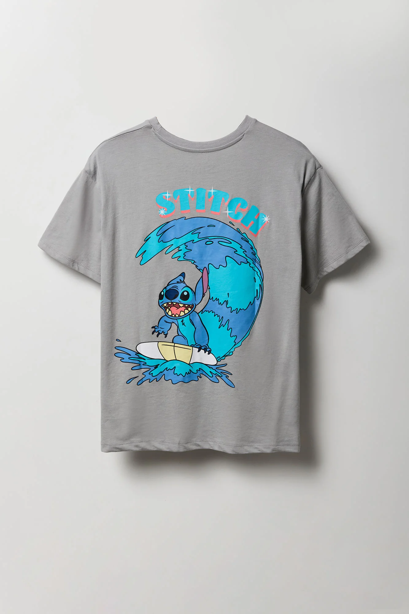 T-shirt coupe garçonne à imprimé Stitch - Image 2