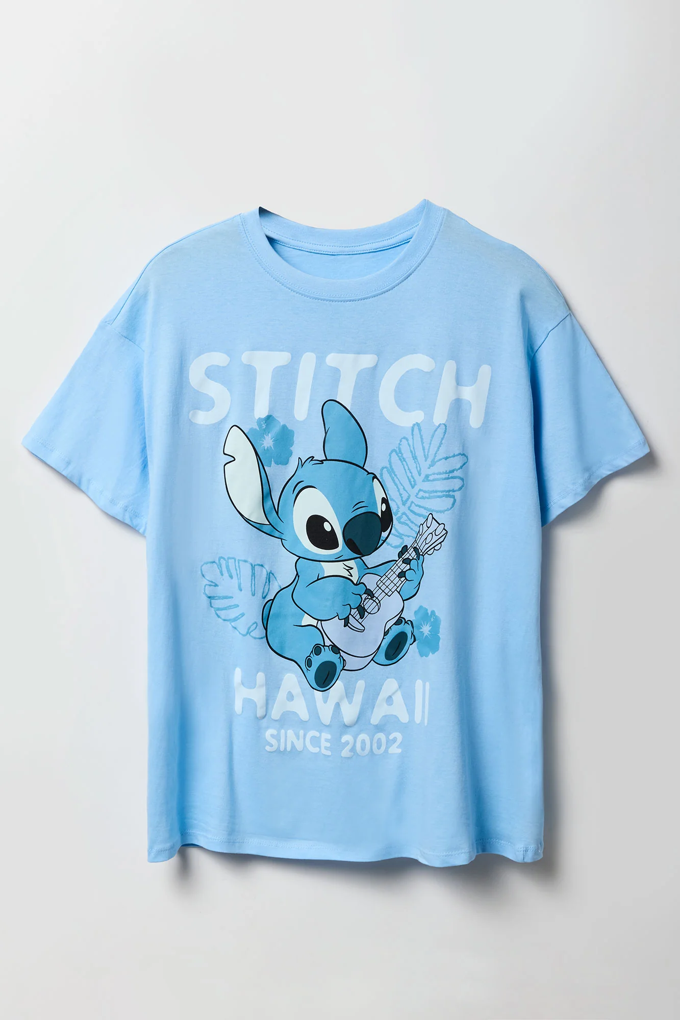 T-shirt de coupe garçonne à imprimé Stitch Hawaii - Image 4