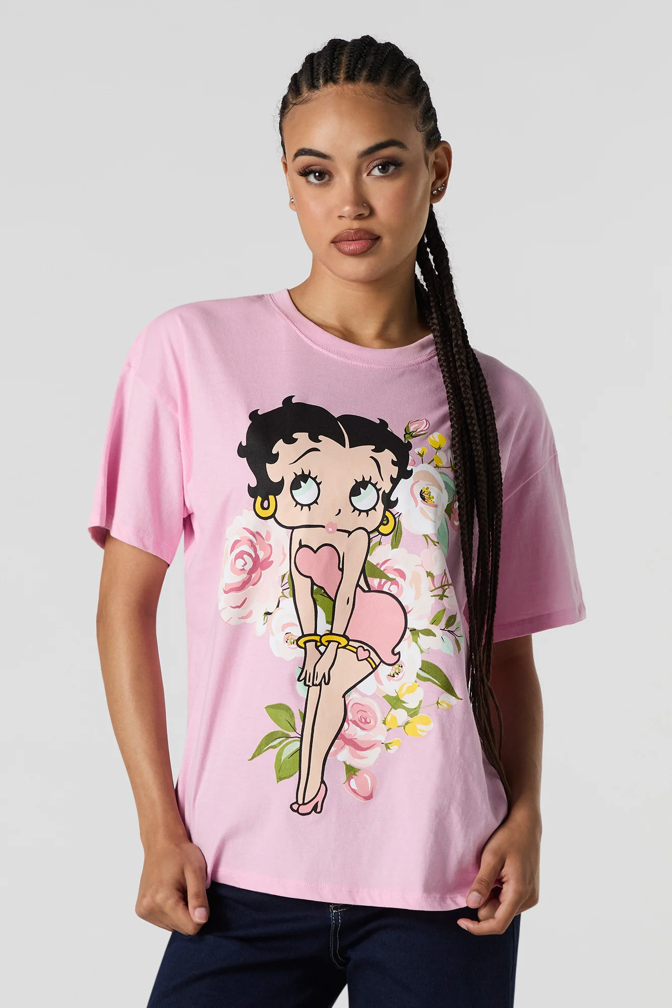 Betty Boop Graphic Boyfriend T-Shirt