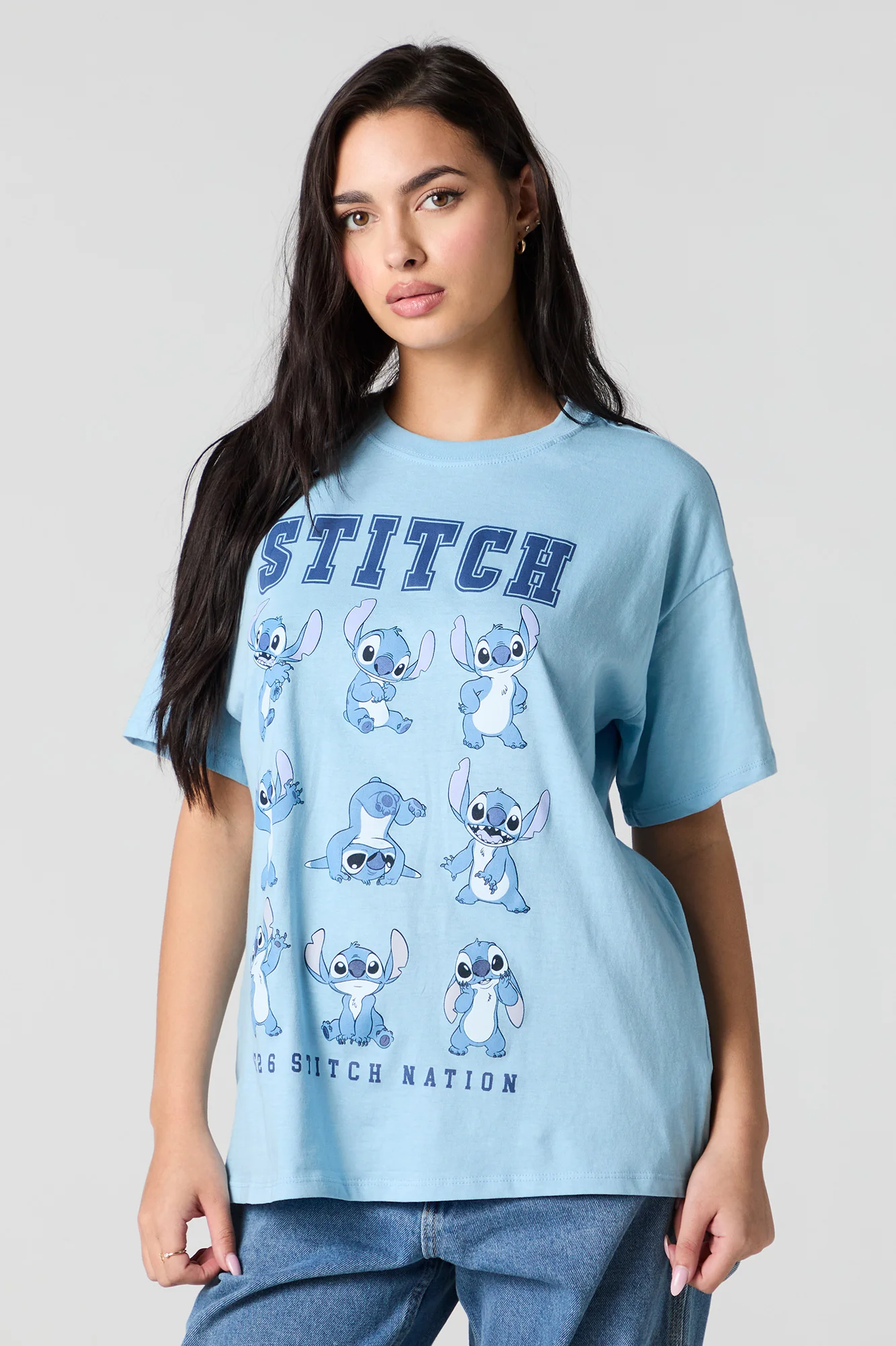 Stitch Nation Graphic Boyfriend T-Shirt