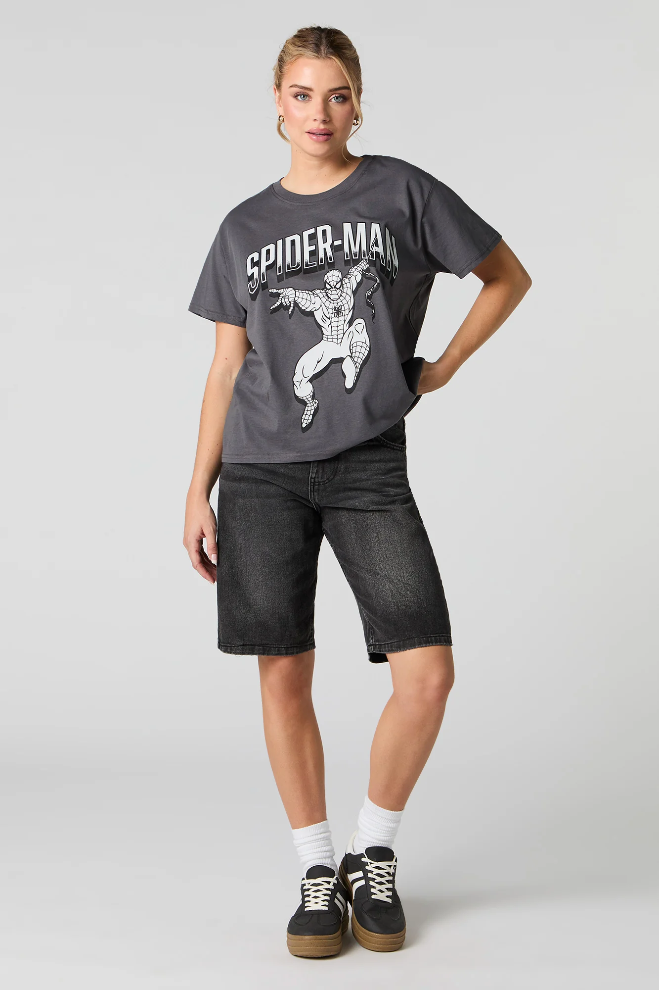 Spiderman Graphic Boyfriend T-Shirt - Image 3