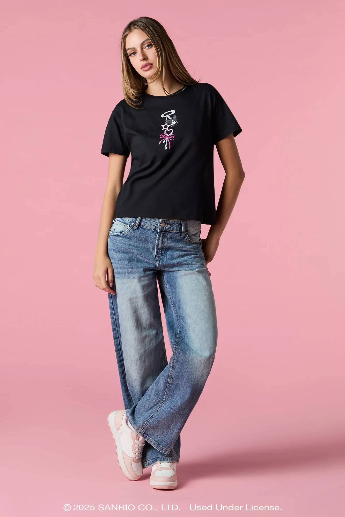 Kuromi™ Keychain Graphic T-Shirt - Image 3