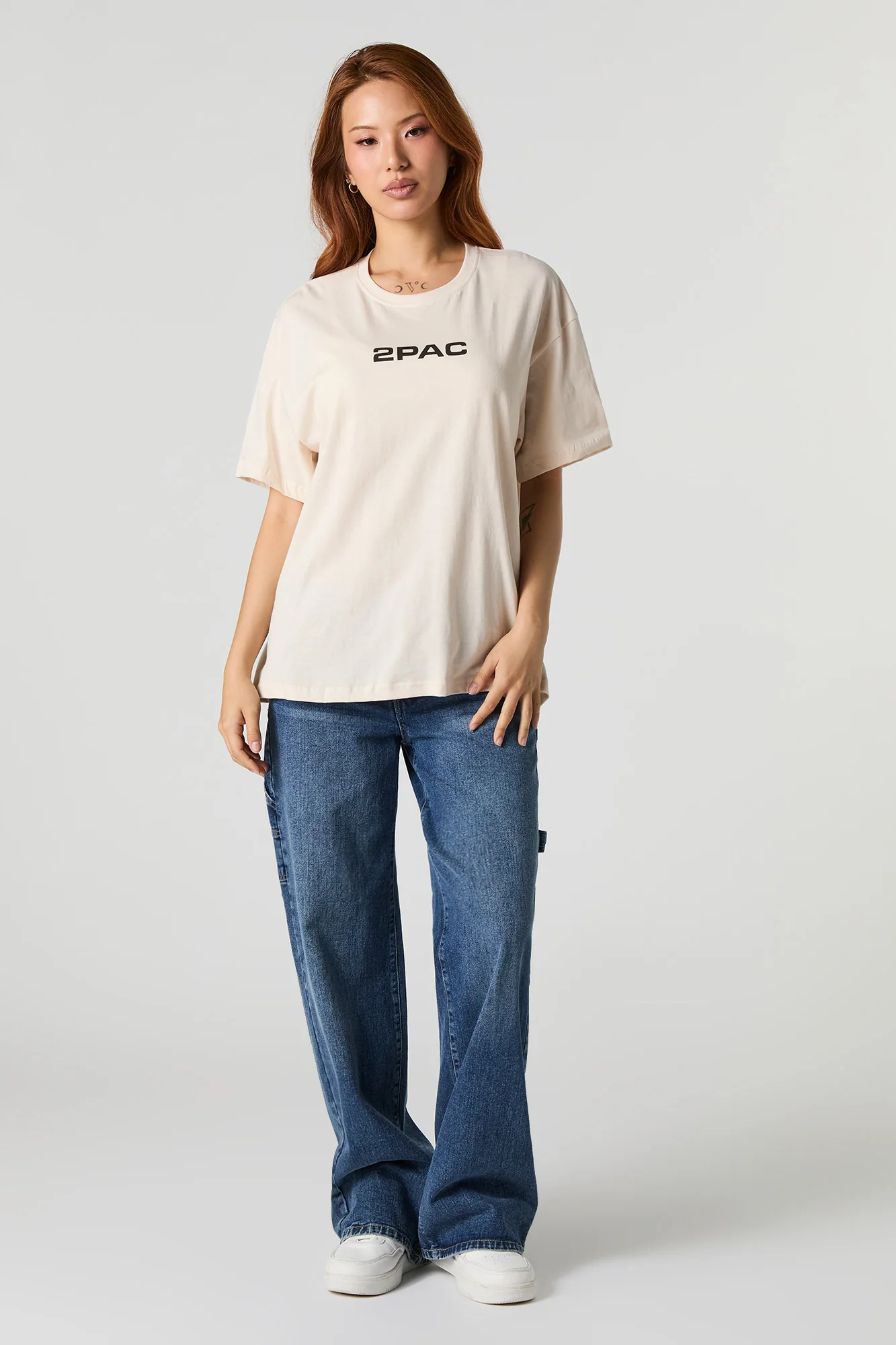 Tupac Shakur Graphic Boyfriend T-Shirt - Image 3
