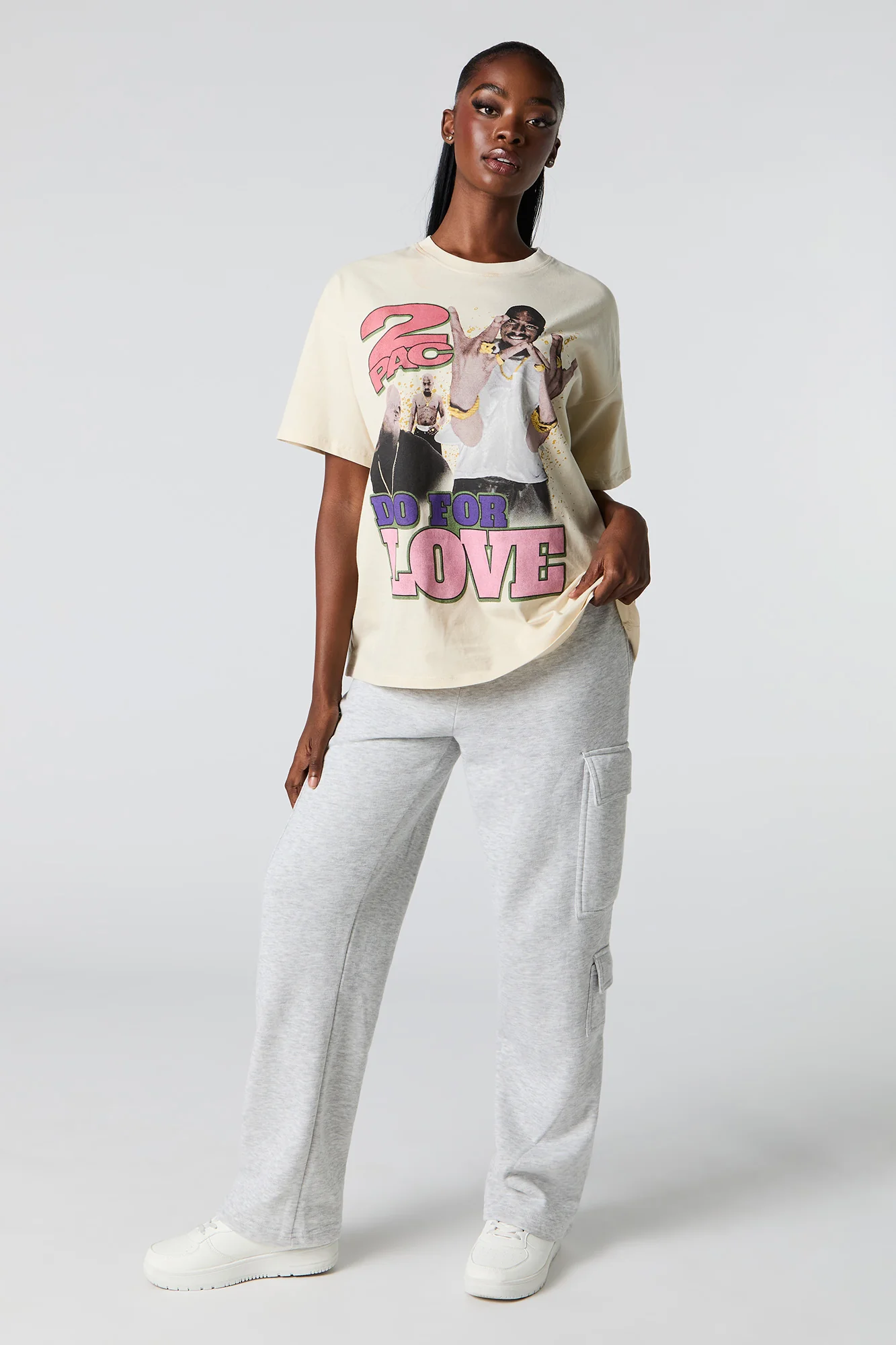 Tupac Graphic Boyfriend T-Shirt - Image 6