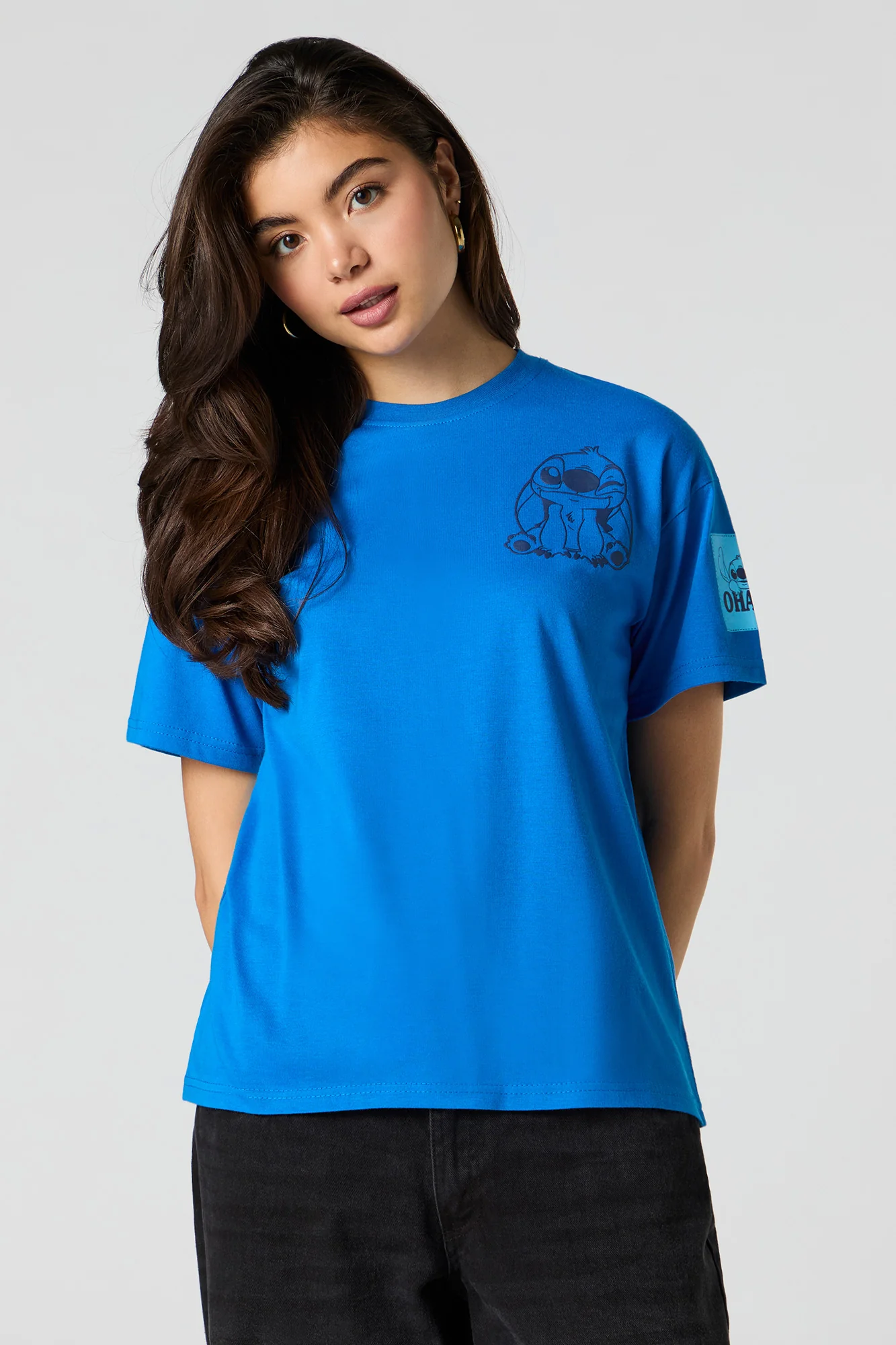Stitch Puff Print T-Shirt - Image 2
