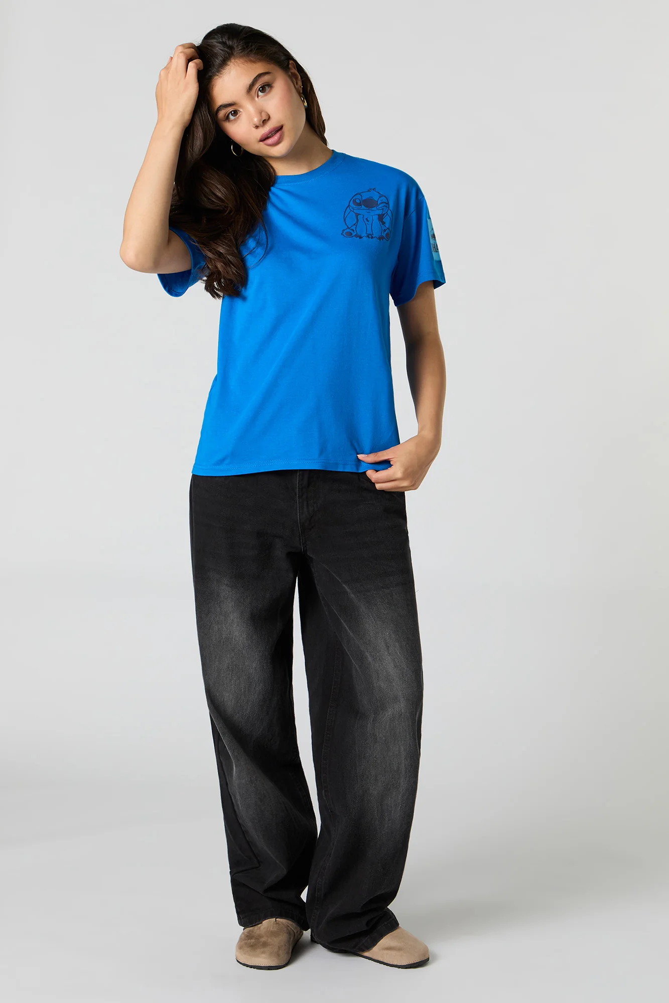 Stitch Puff Print T-Shirt - Image 3