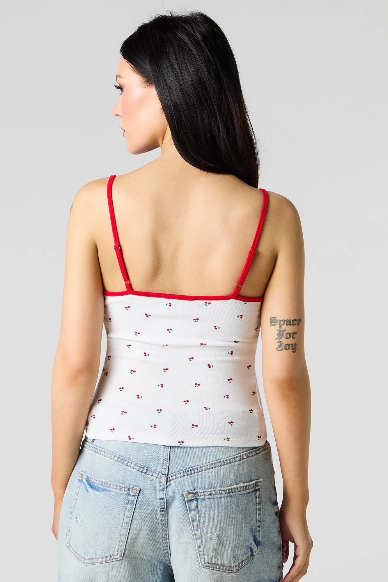Camisole côtelée à bonnets intégrés et encolure ronde - Image 2