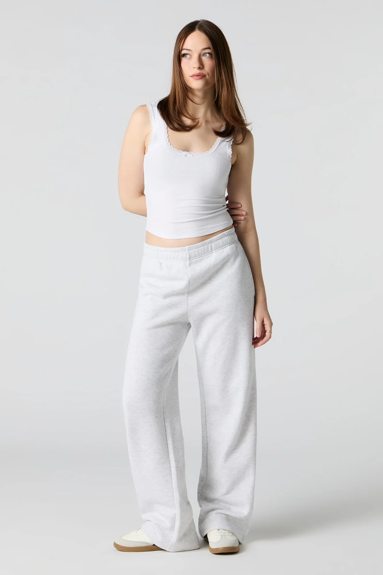 Ribbed Lace Trim Bow Tank - Image 12