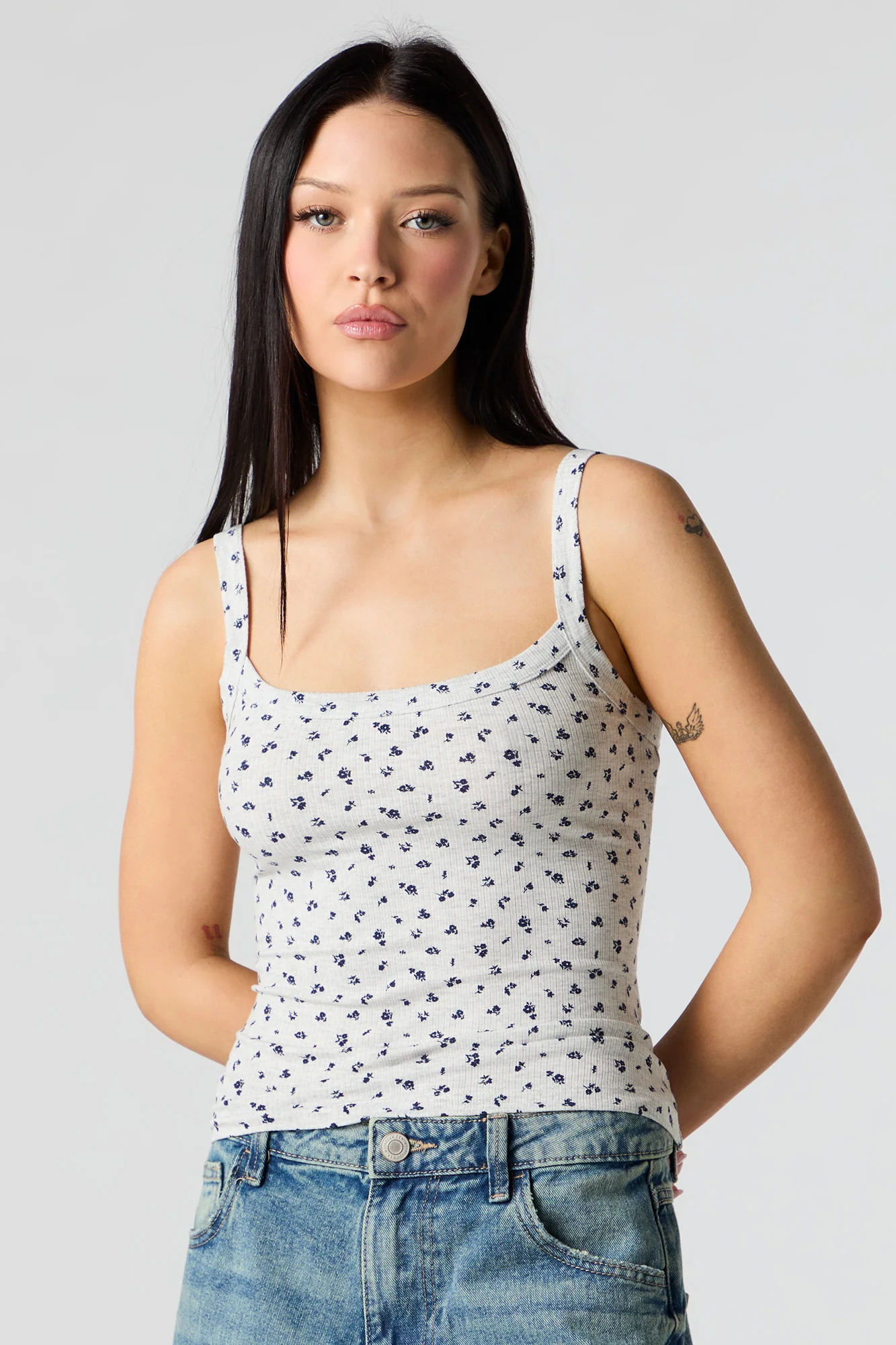 Ribbed Square Neck Tank - Image 10