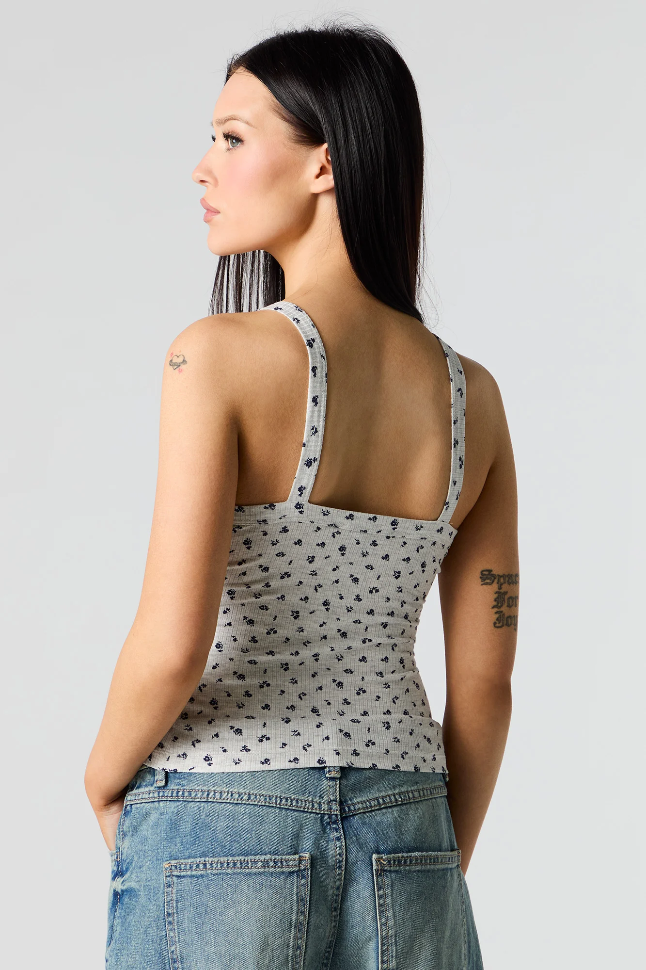 Ribbed Square Neck Tank - Image 11